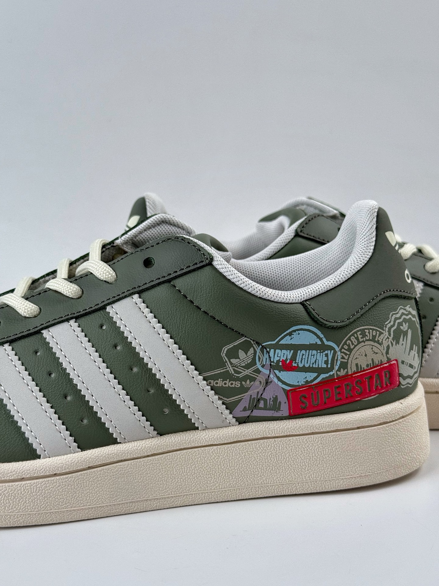 AdidOriginals Superstar 绿白  JR1331