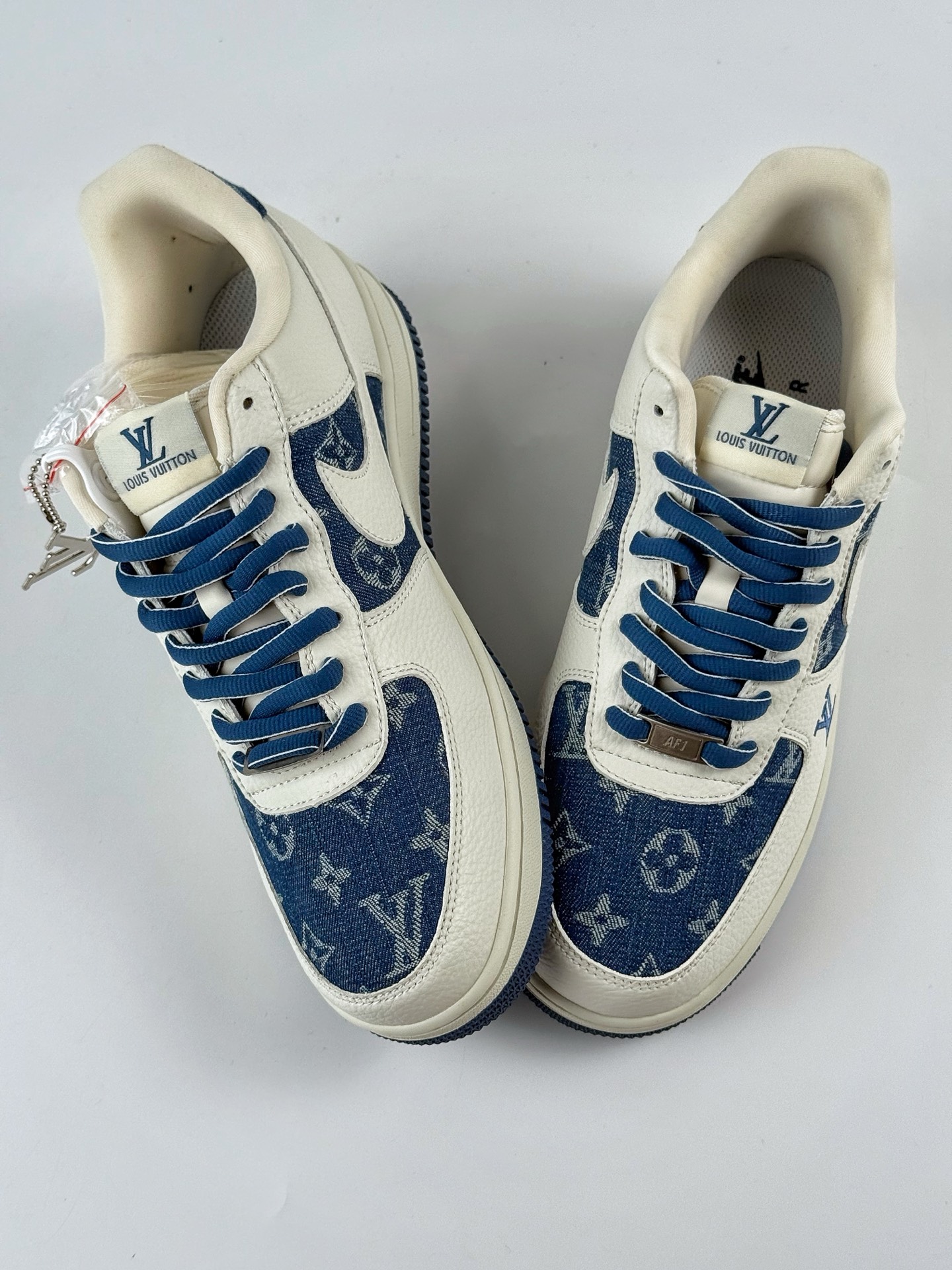 Nike Air Force 1 Low 07 x Louis Vuitton 白蓝牛仔  SC9207-536