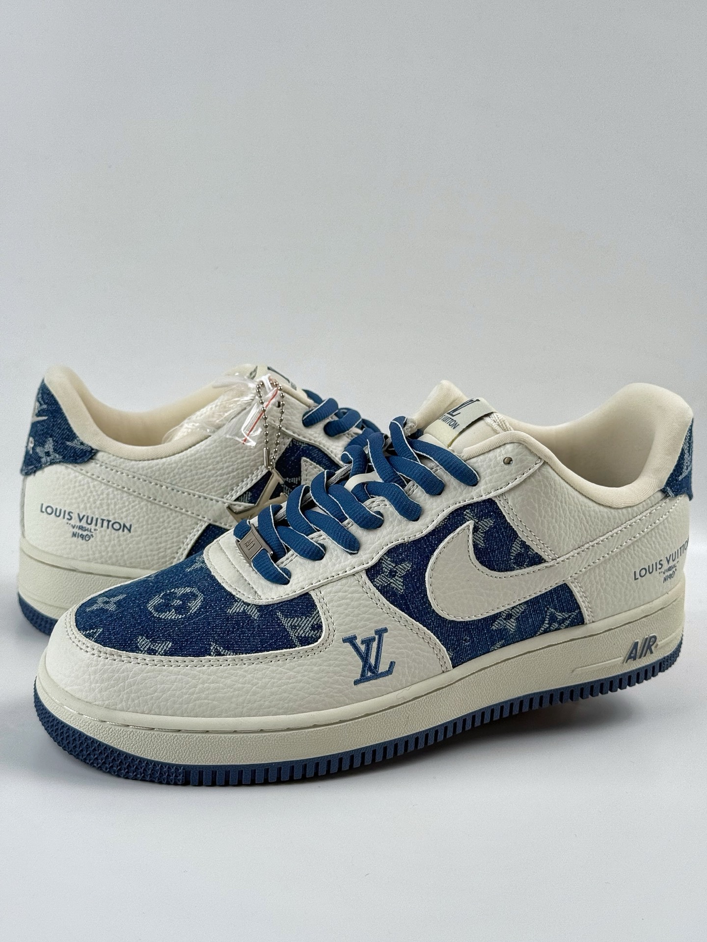 Nike Air Force 1 Low 07 x Louis Vuitton 白蓝牛仔  SC9207-536