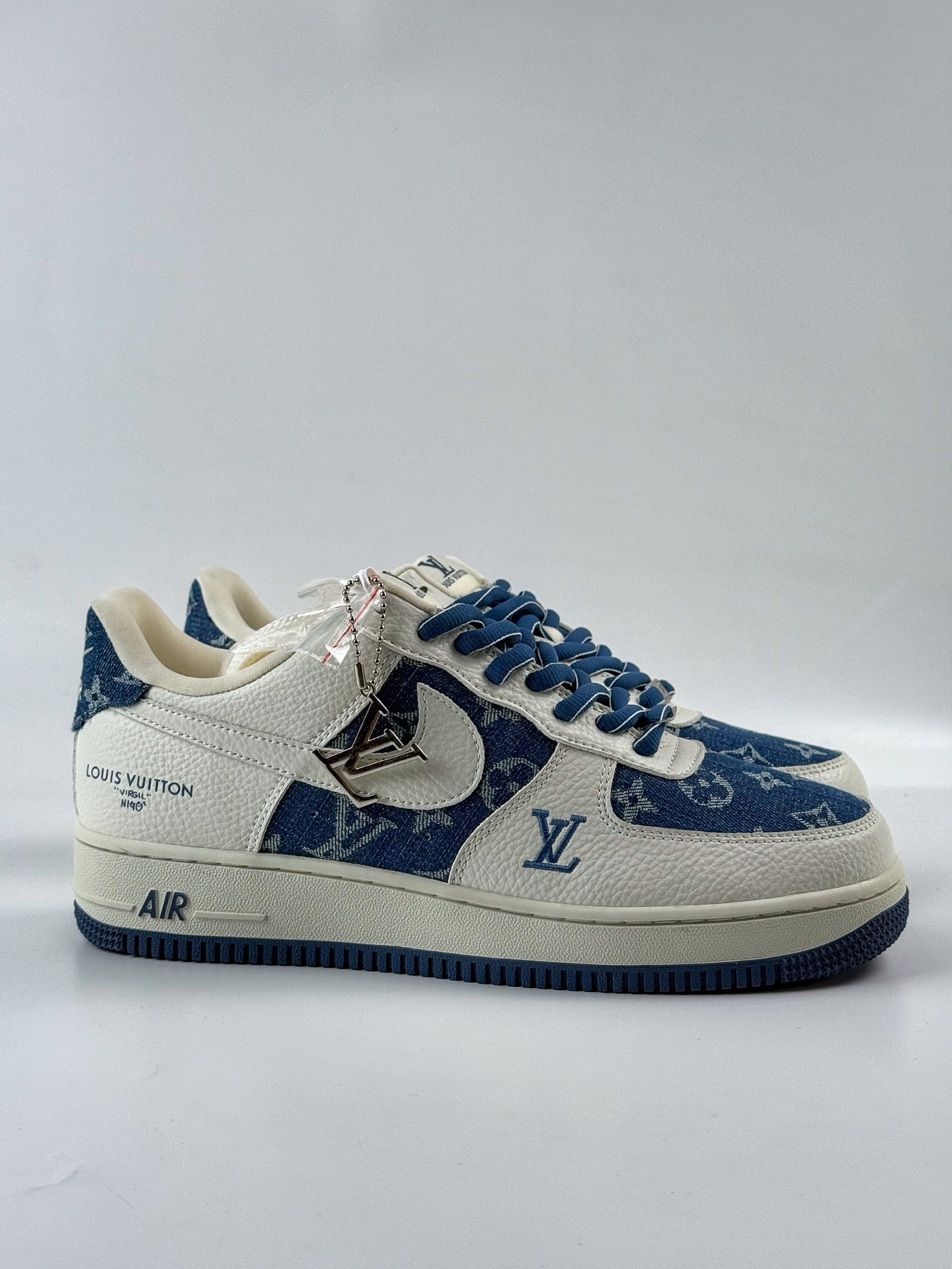 Nike Air Force 1 Low 07 x Louis Vuitton 白蓝牛仔  SC9207-536