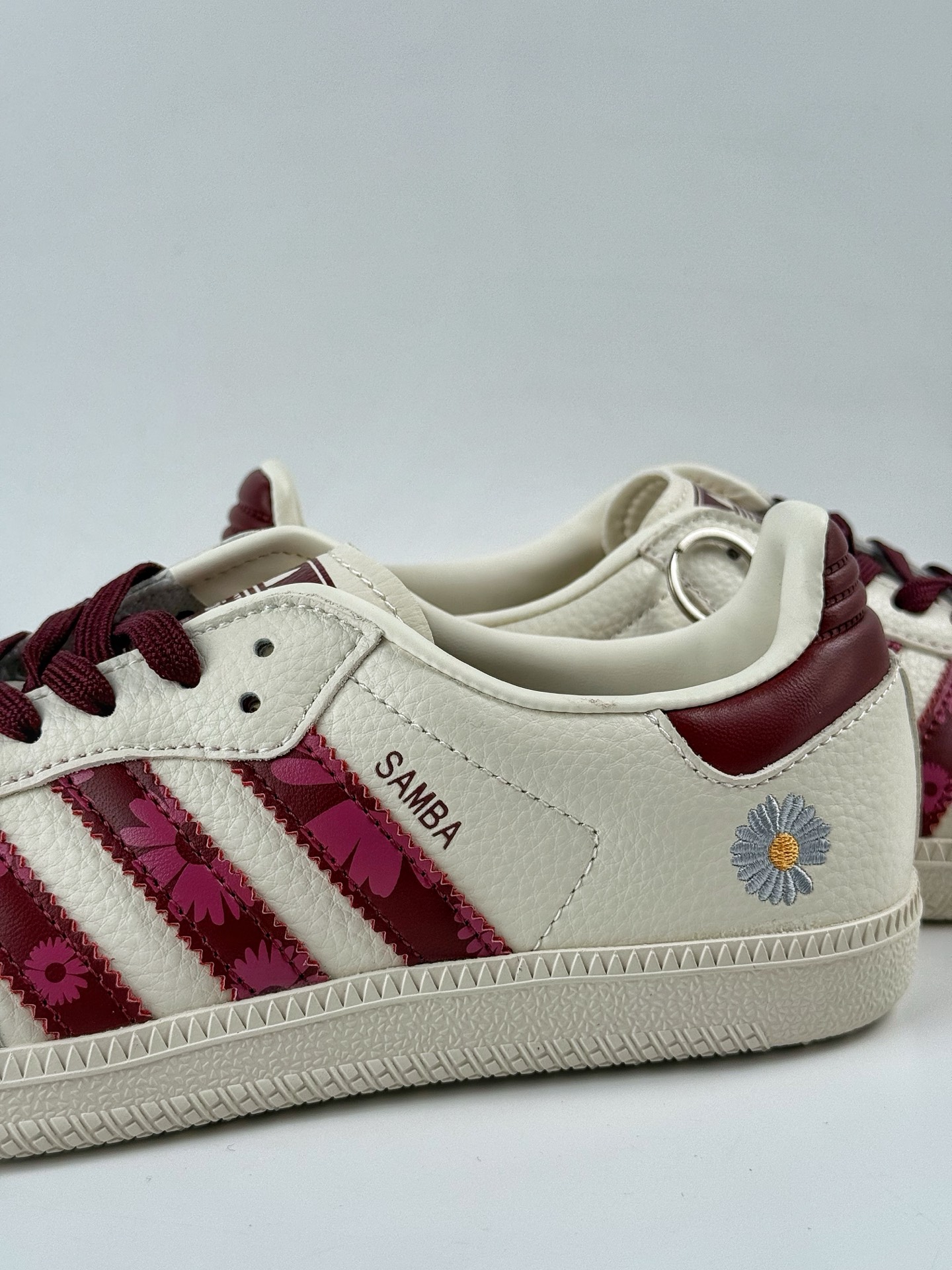 adidoriginals Samba OG 小雏菊 灰白 桑巴舞系列复古经典轻便板鞋 DX0009