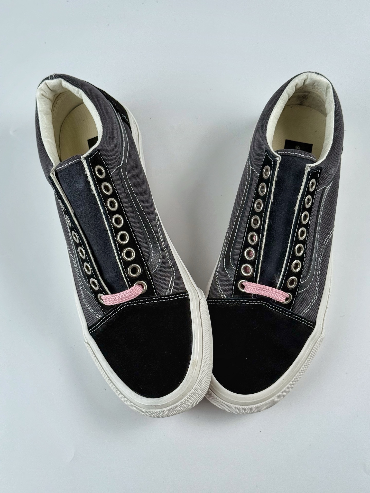 范斯新款Vans LX Old Skool黑灰休闲鞋活动鞋垫低帮情侣百搭板鞋  VN000D56DE2