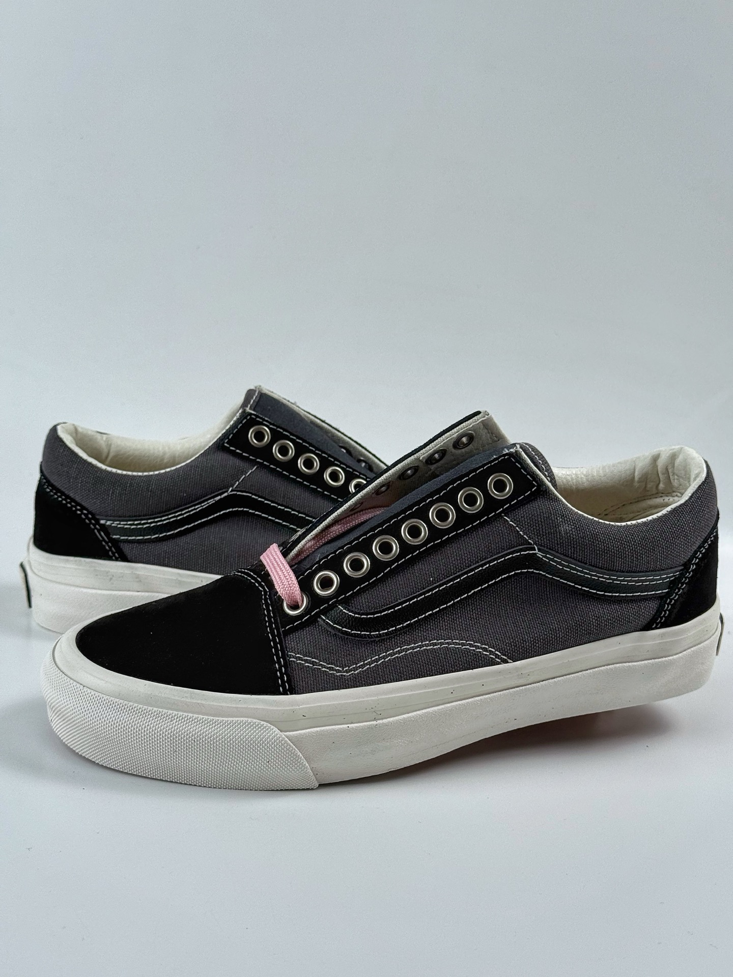 范斯新款Vans LX Old Skool黑灰休闲鞋活动鞋垫低帮情侣百搭板鞋  VN000D56DE2