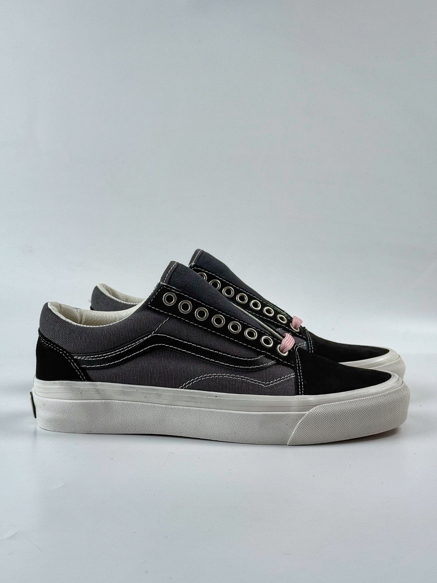 范斯新款Vans LX Old Skool黑灰休闲鞋活动鞋垫低帮情侣百搭板鞋  VN000D56DE2