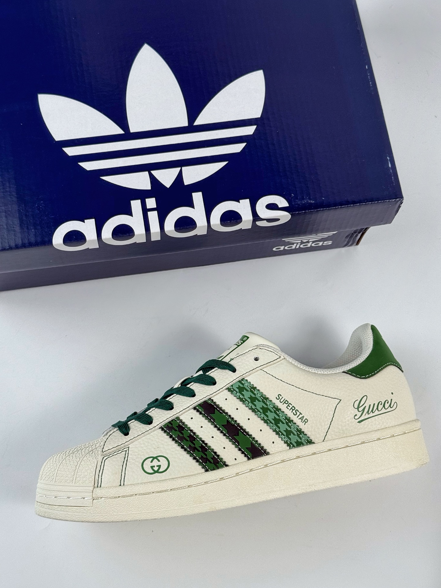AD Originals Superstar x GUCCI 白绿  DS0022