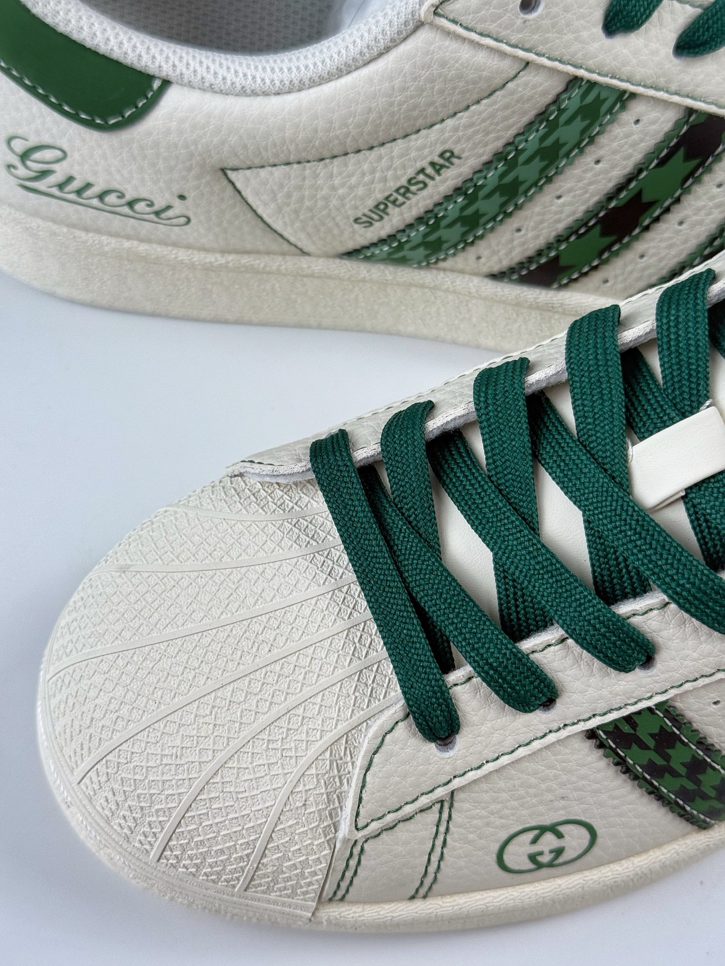 AD Originals Superstar x GUCCI 白绿  DS0022