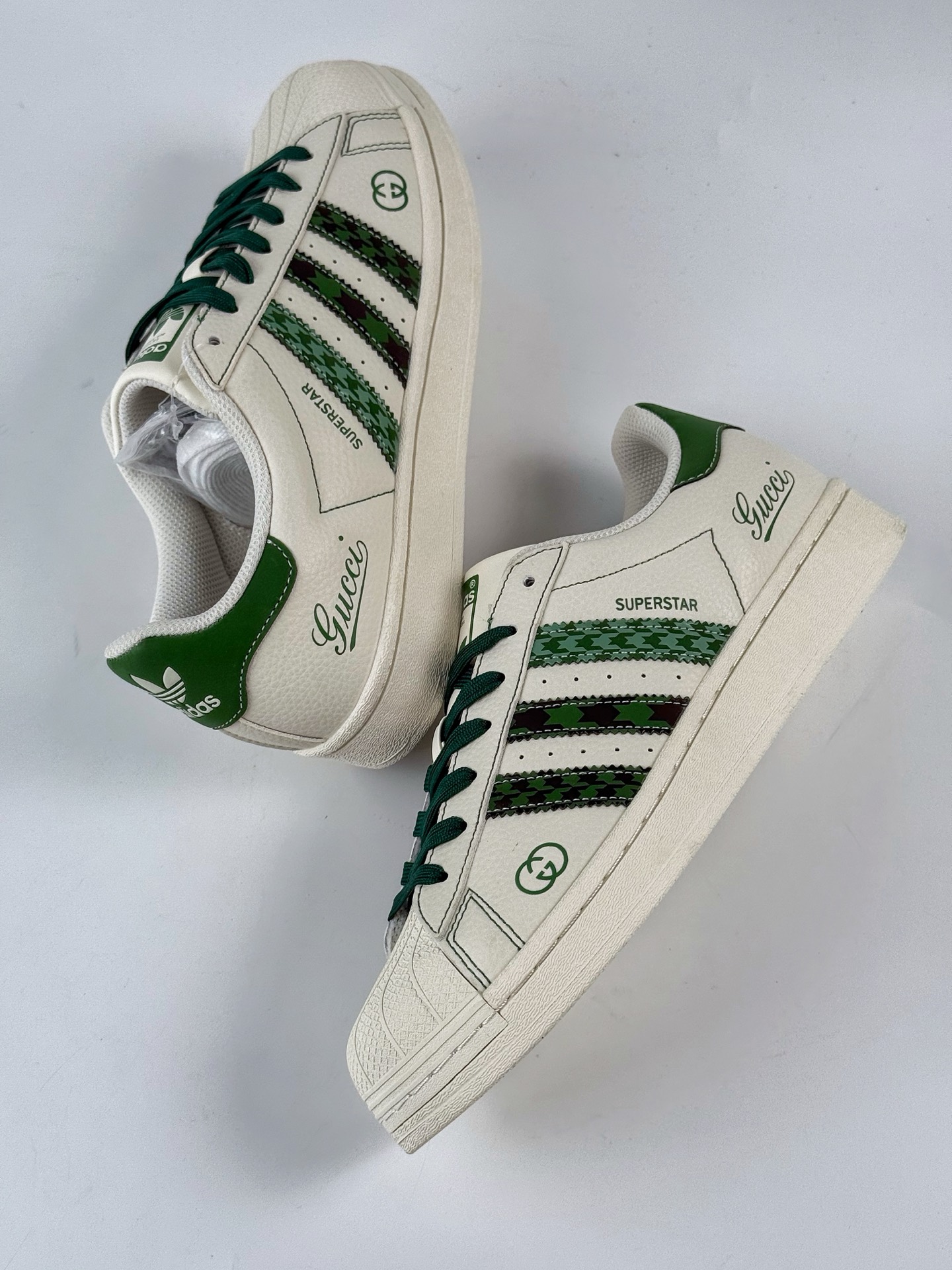 AD Originals Superstar x GUCCI 白绿  DS0022