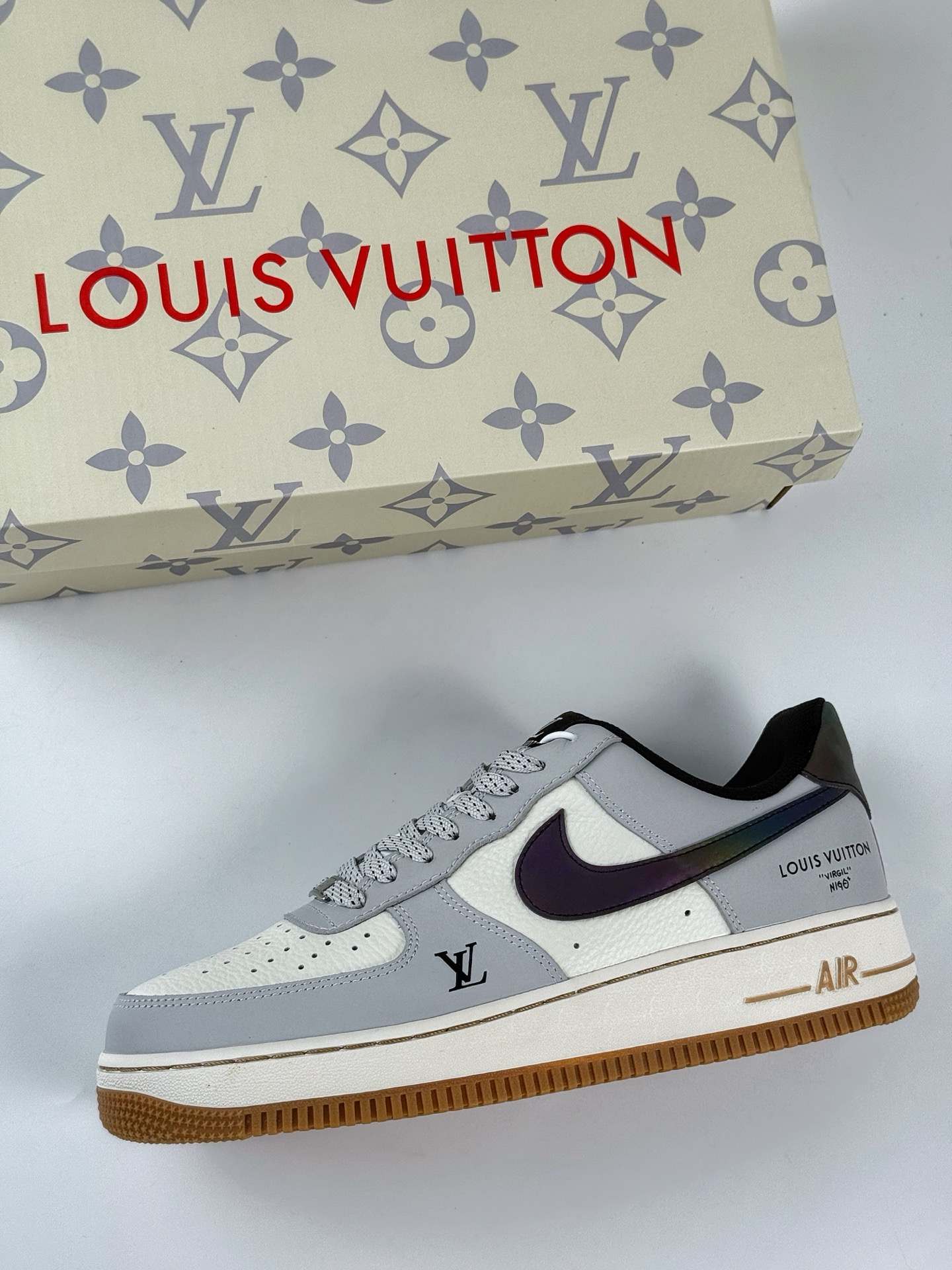 Nike Air Force 1 Low 07 x Louis Vuitton 灰白满天星  LW9279-020