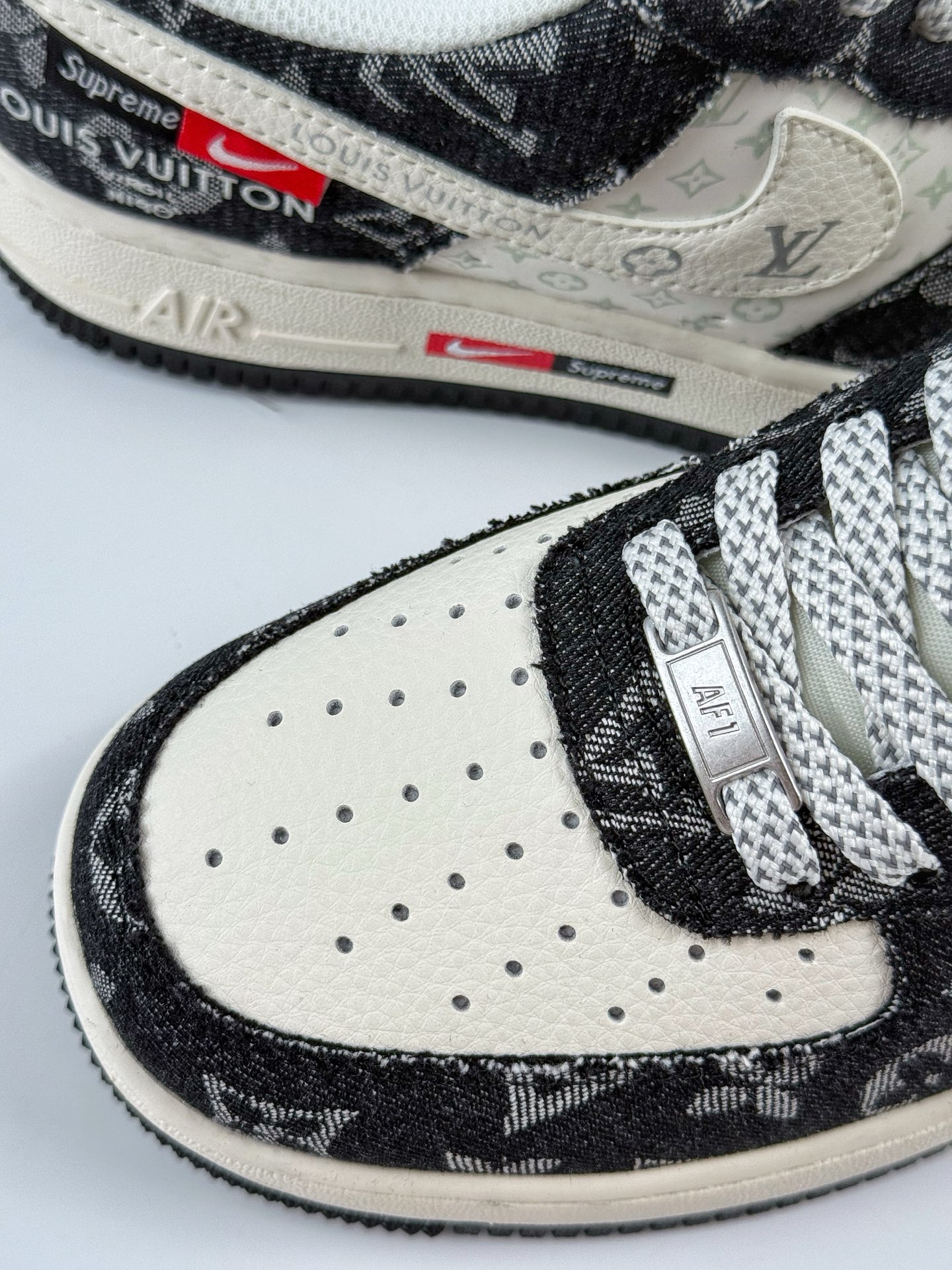 Nike Air Force 1 Low 07 x Louis Vuitton 黑白牛仔满天星 MZ9588-802