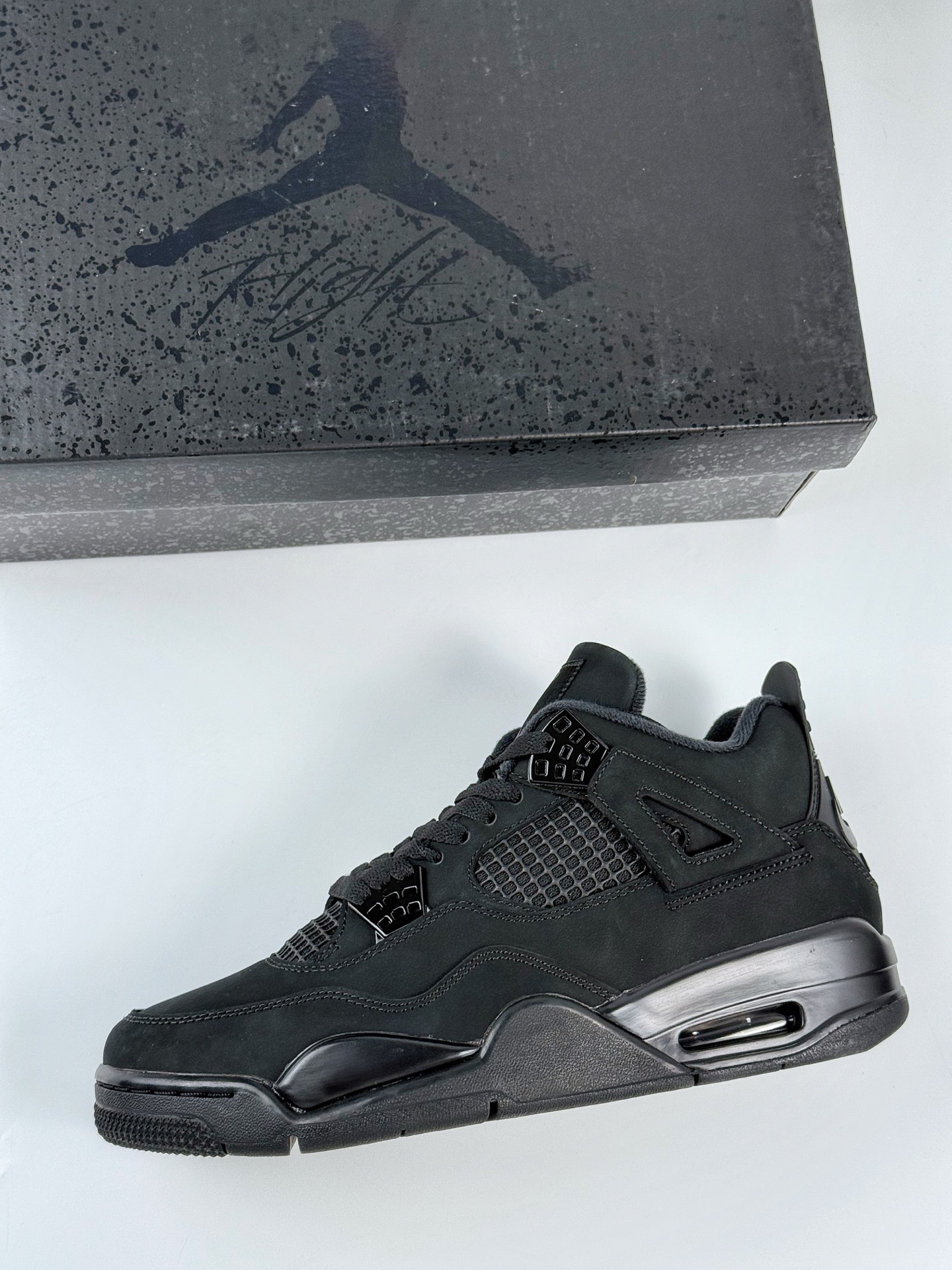 Nike Air Jordan 4 Retro 乔丹四代 “Black” 黑猫2025  FV5029-010