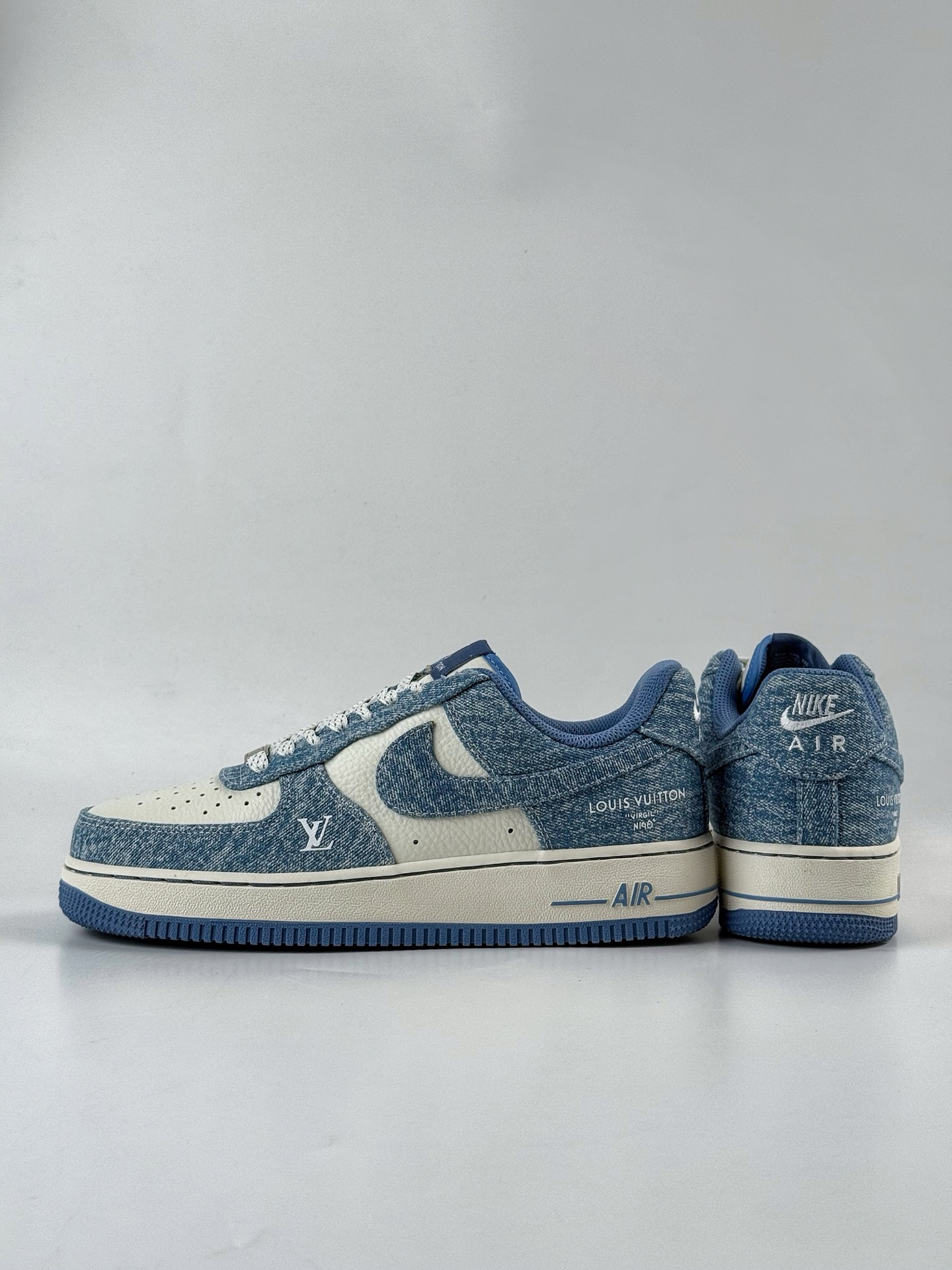 Nike Air Force 1 Low 07 x Louis Vuitton 蓝白牛仔满天星  LW9279-021