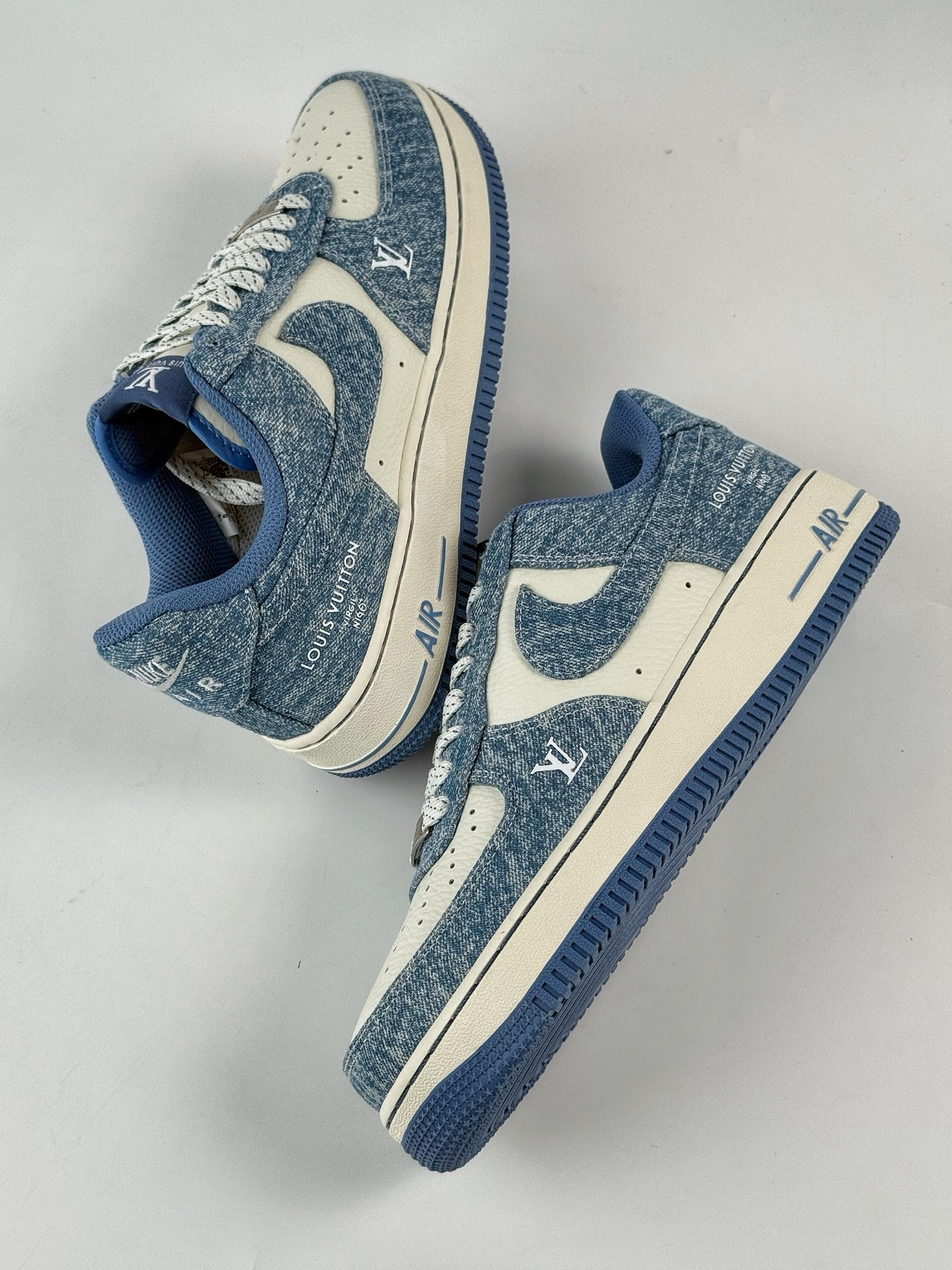 Nike Air Force 1 Low 07 x Louis Vuitton 蓝白牛仔满天星  LW9279-021