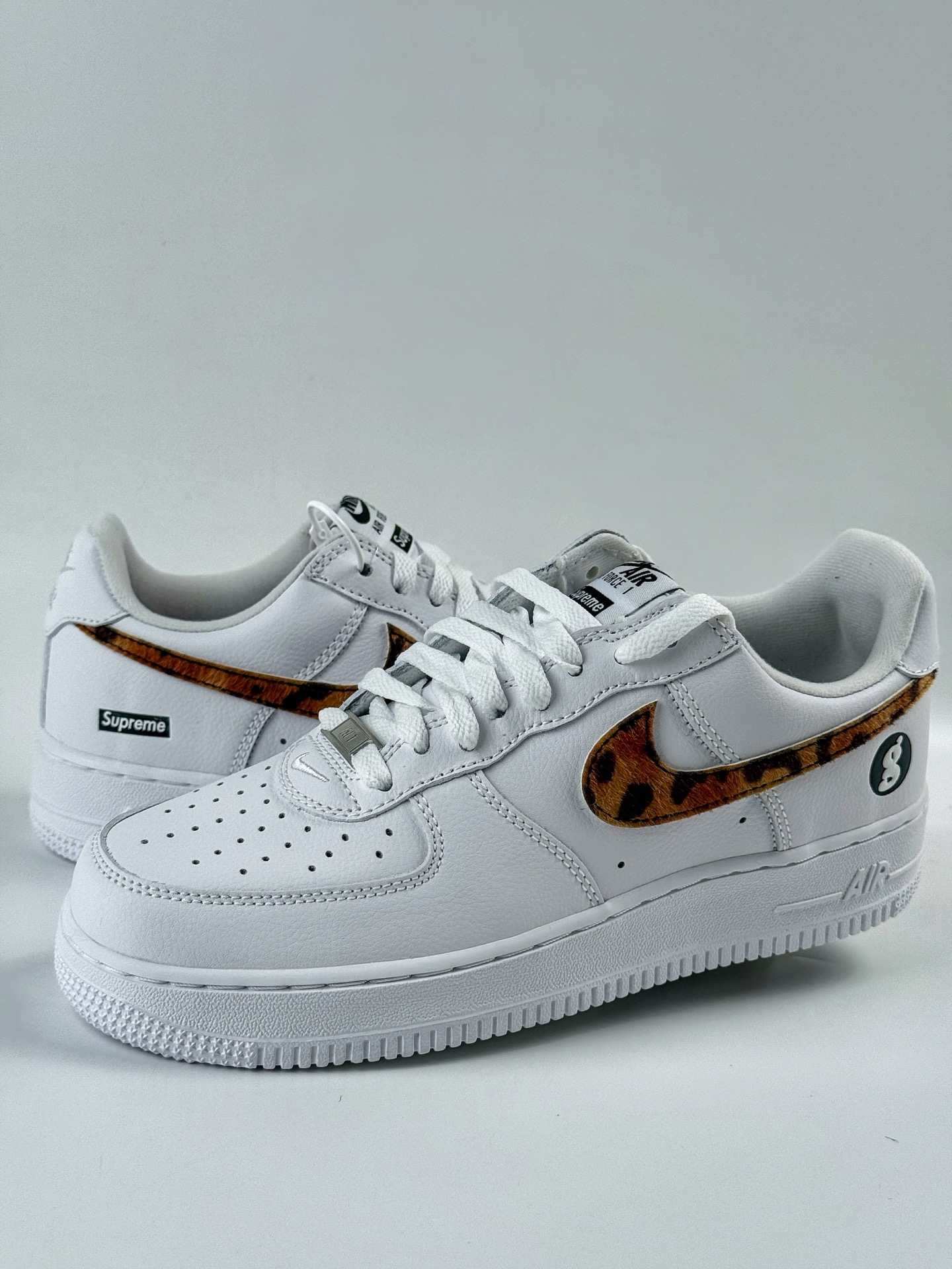 Nike Air Force 1 Low 07 x superme 豹纹白  IM3483-100