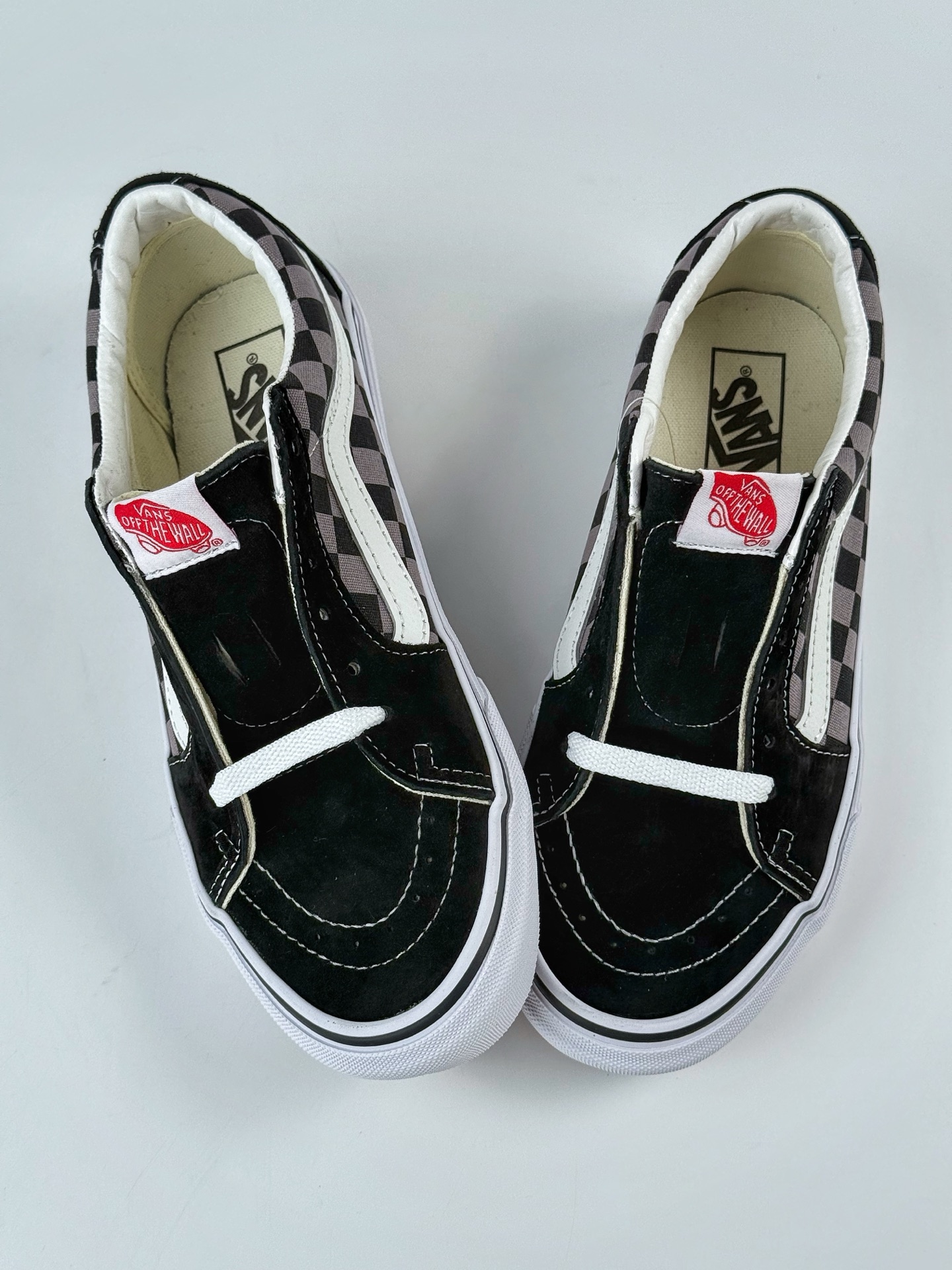 VANS 范斯 SK8-LOW 经典款 灰黑格子 休闲板鞋帆布鞋