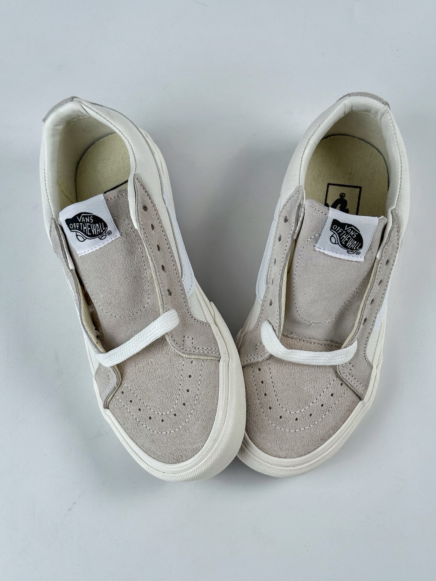 Vans SK8-LOW米白地帮 复古休闲低帮休闲板鞋 浅色