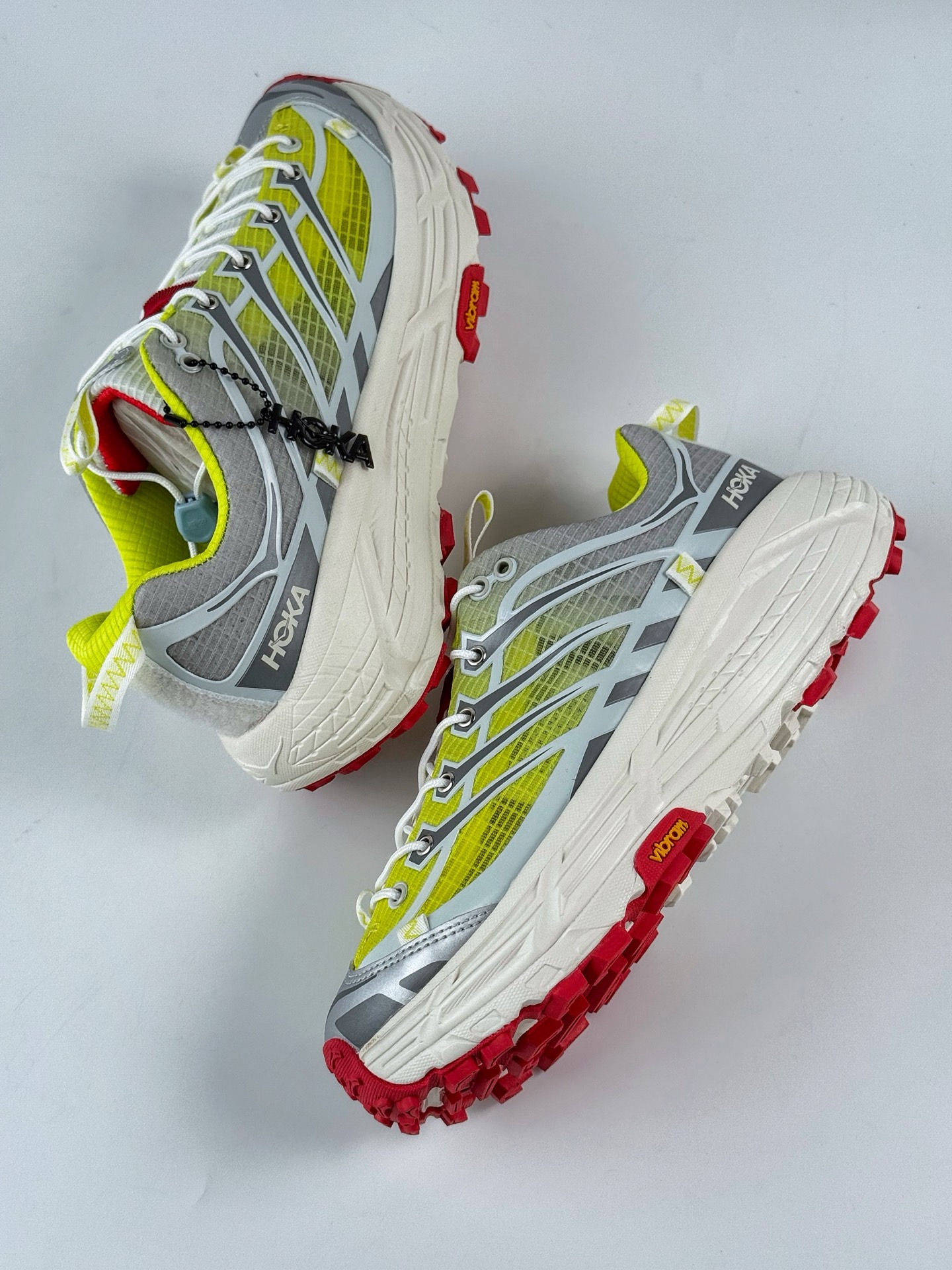 180 Hoka One One Mafate Three 2 黄色 玛法特低帮厚底轻量户外运动鞋 1153931-WNN