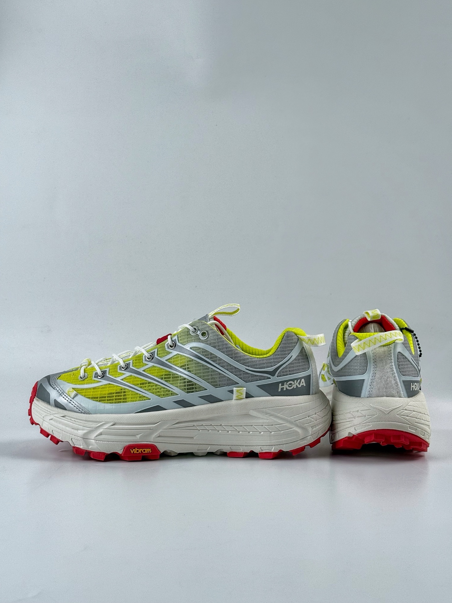 180 Hoka One One Mafate Three 2 黄色 玛法特低帮厚底轻量户外运动鞋 1153931-WNN