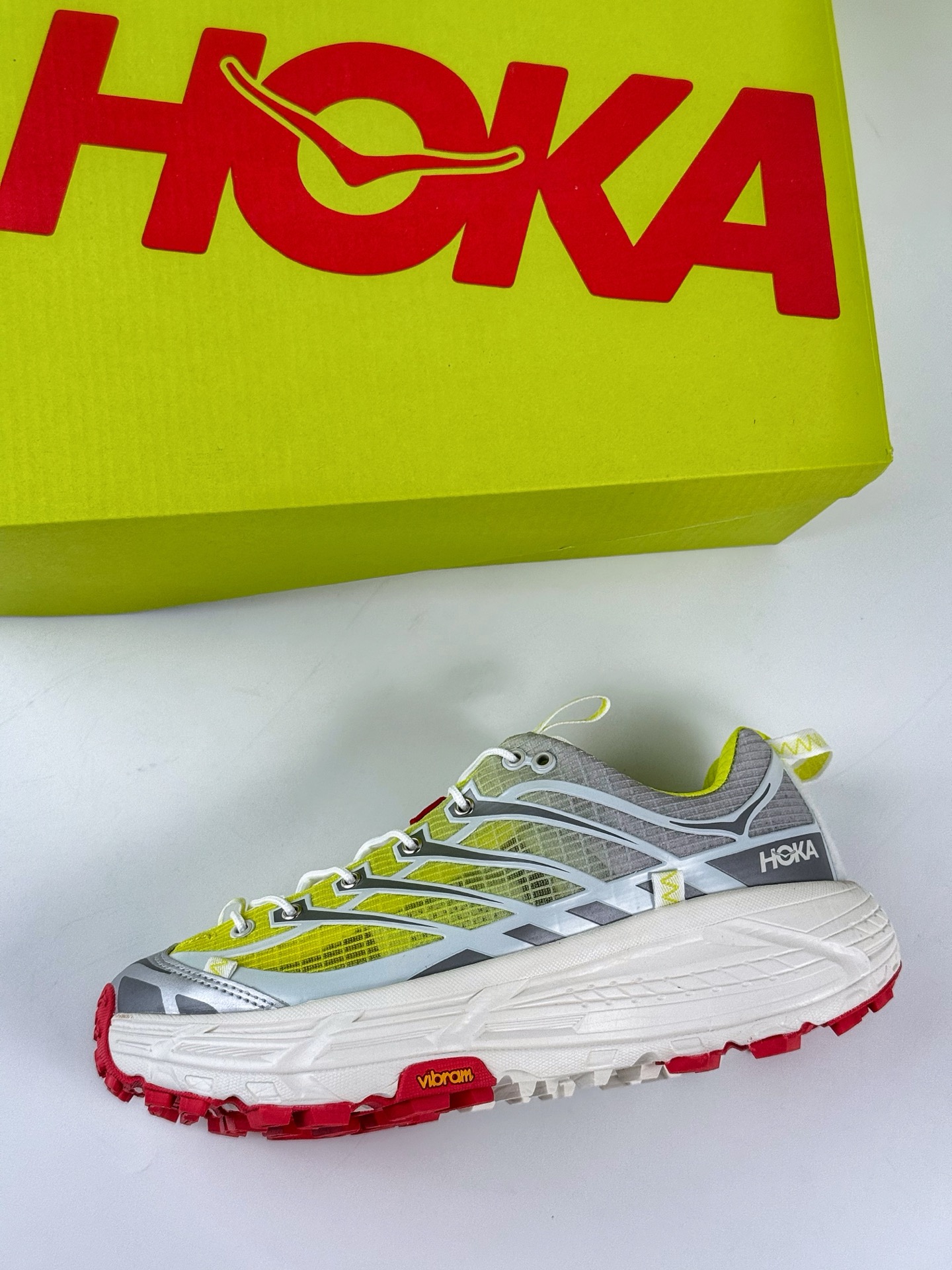 180 Hoka One One Mafate Three 2 黄色 玛法特低帮厚底轻量户外运动鞋 1153931-WNN