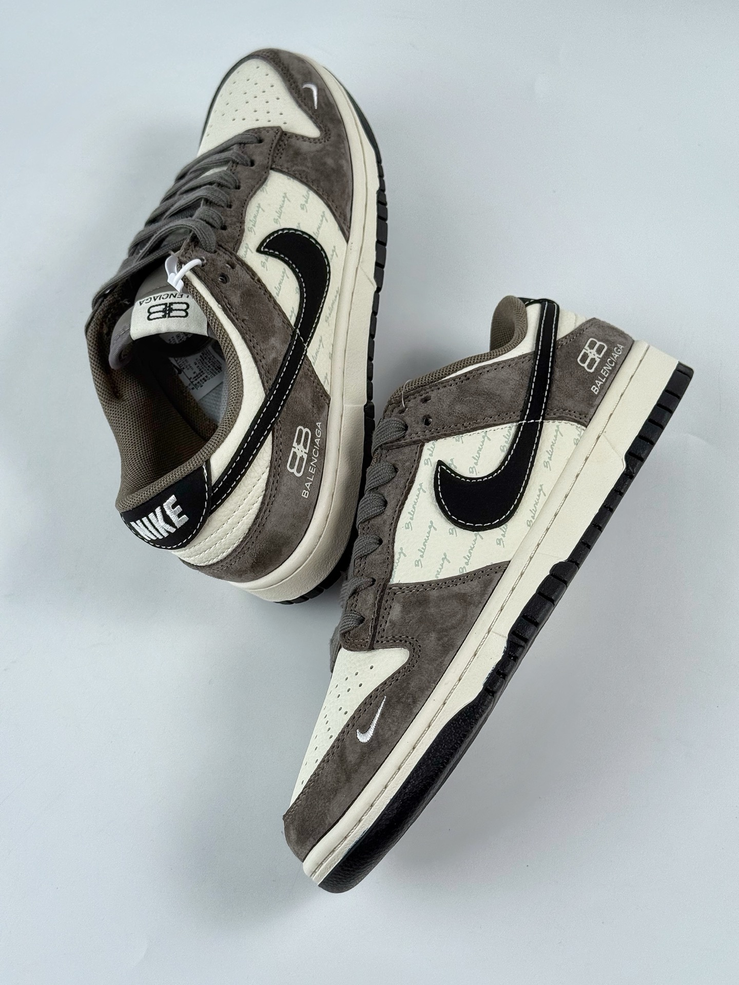 Nike SB Dunk Low x Balenciaga 棕白小勾  XD1588-229