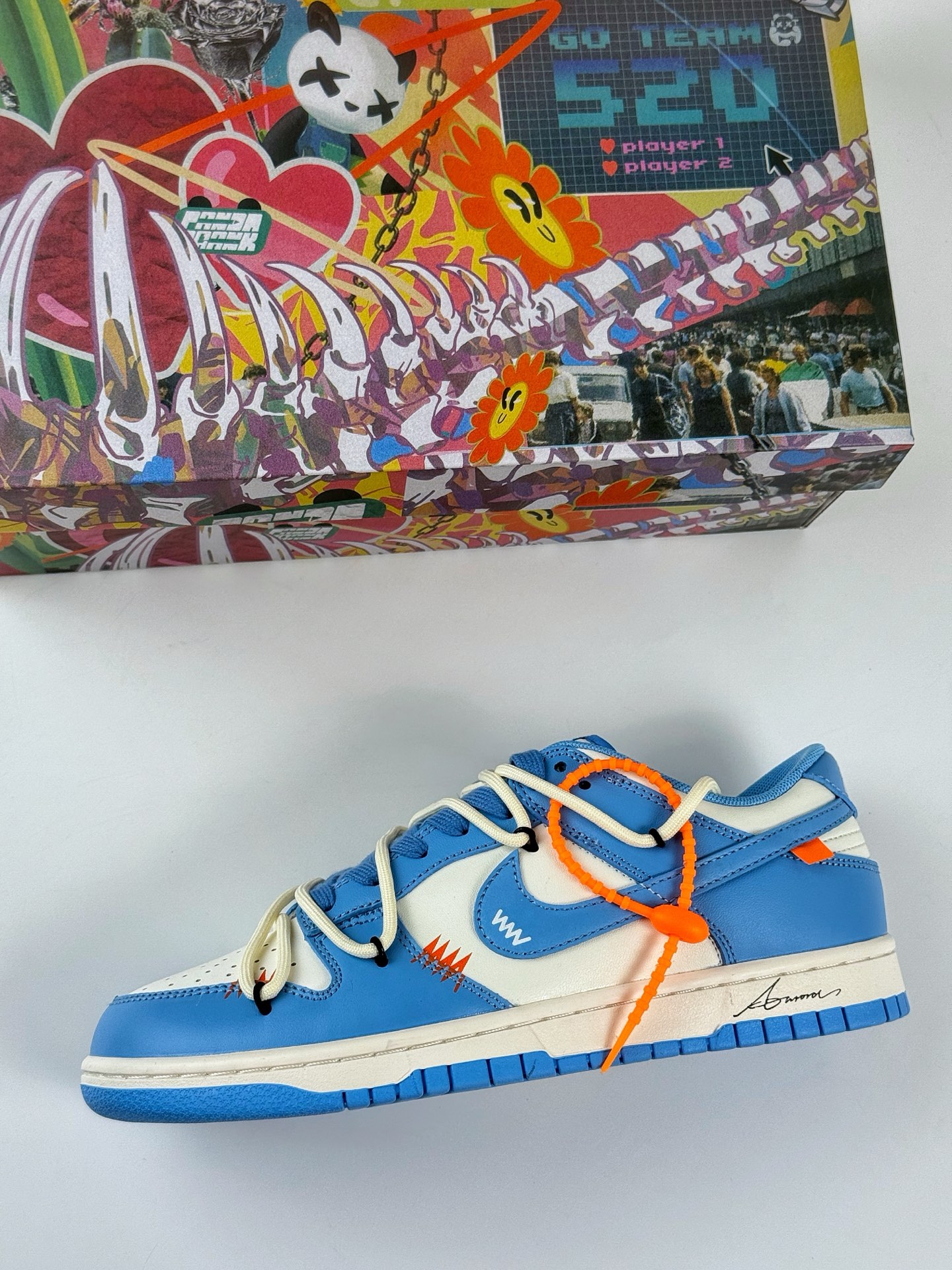 NIKE SB Dunk Low 白蓝绑带  DV0833-113