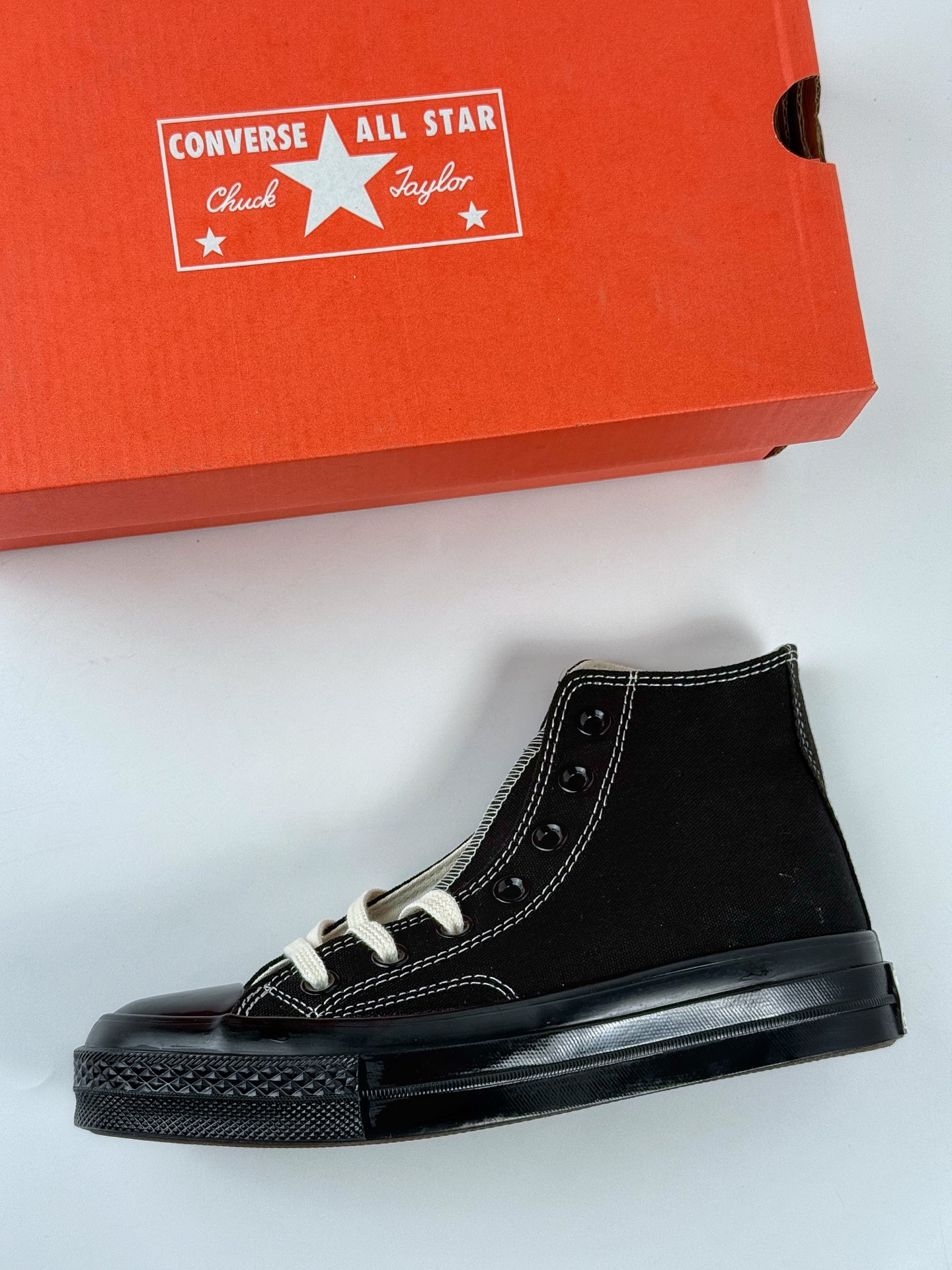 CONVERSE匡威官方 1970S新品男女高帮黑武士休闲板鞋 A17937C