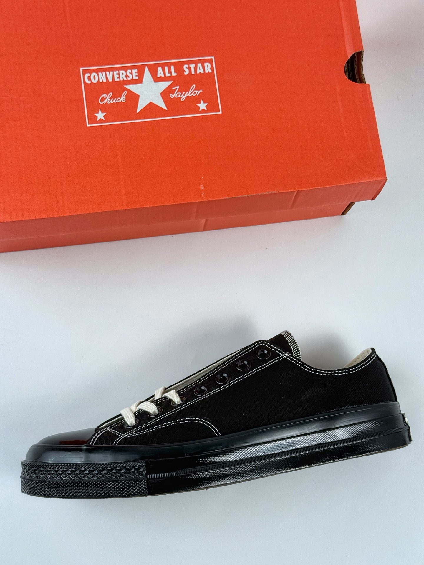 CONVERSE匡威官方 1970S新品男女高帮黑武士休闲板鞋 A17938C