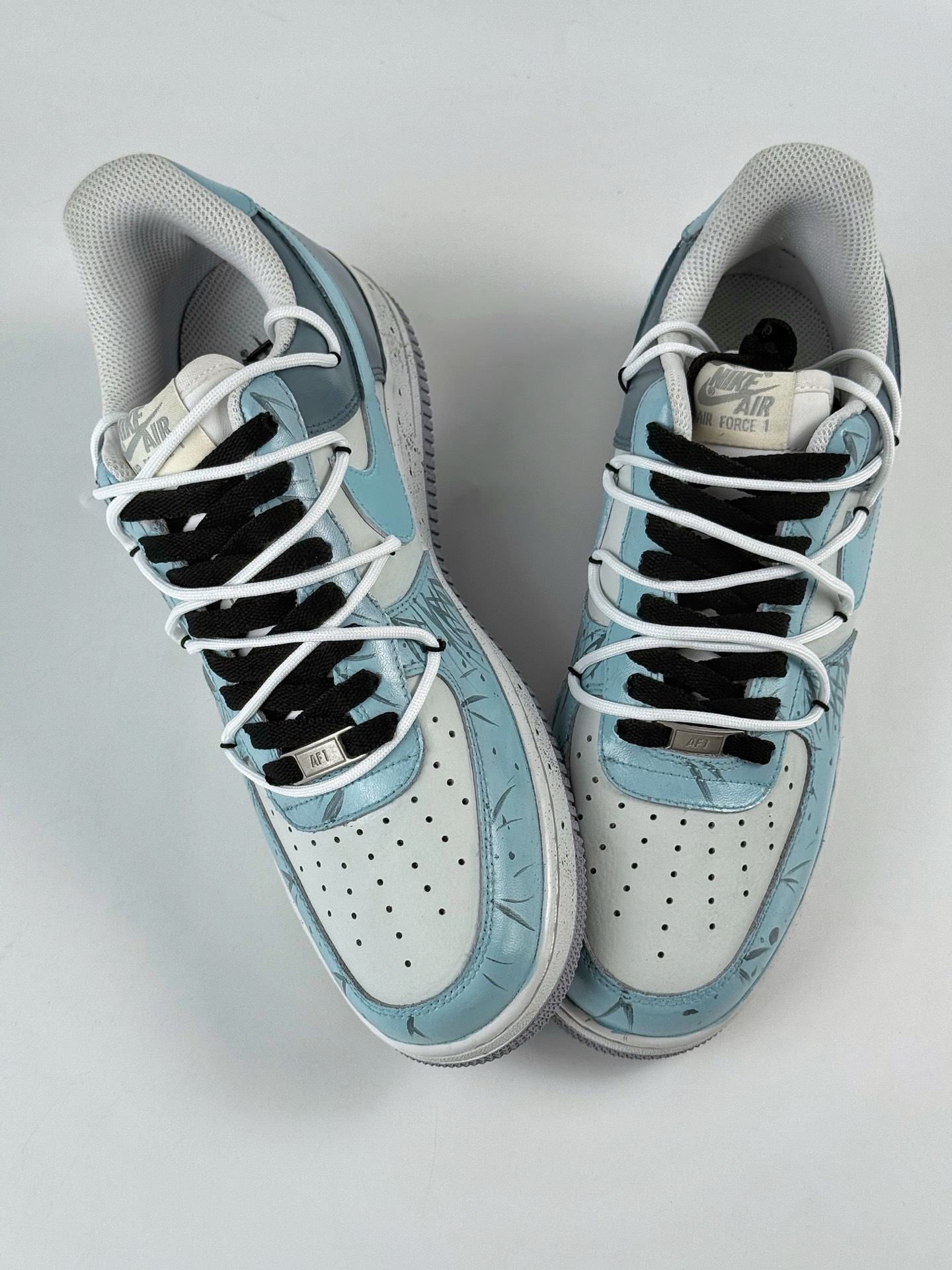 Nike Air Force 1 Low 07 水栽竹 新中式 国风 蓝白绑带 CW1888-006