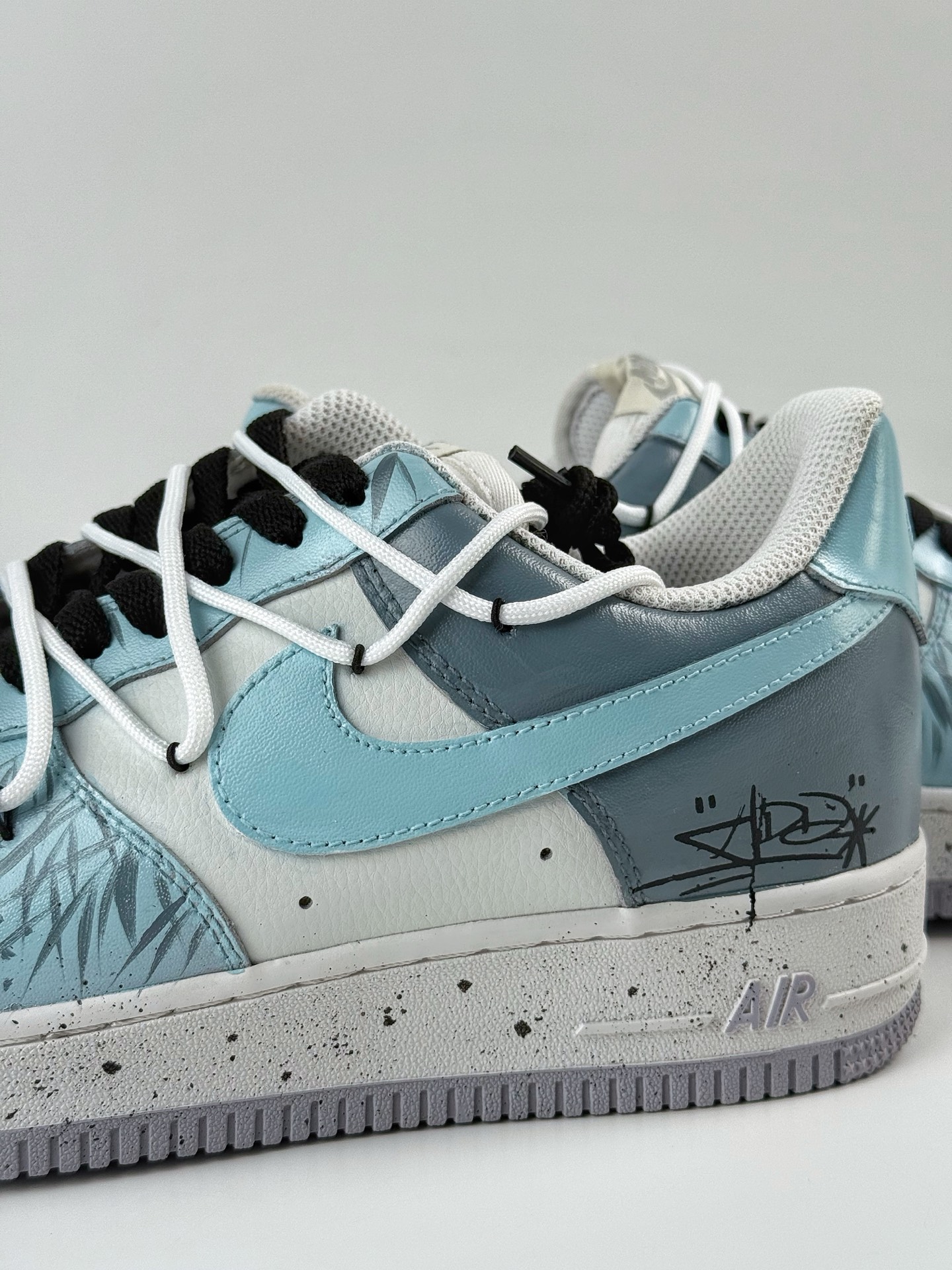 Nike Air Force 1 Low 07 水栽竹 新中式 国风 蓝白绑带 CW1888-006