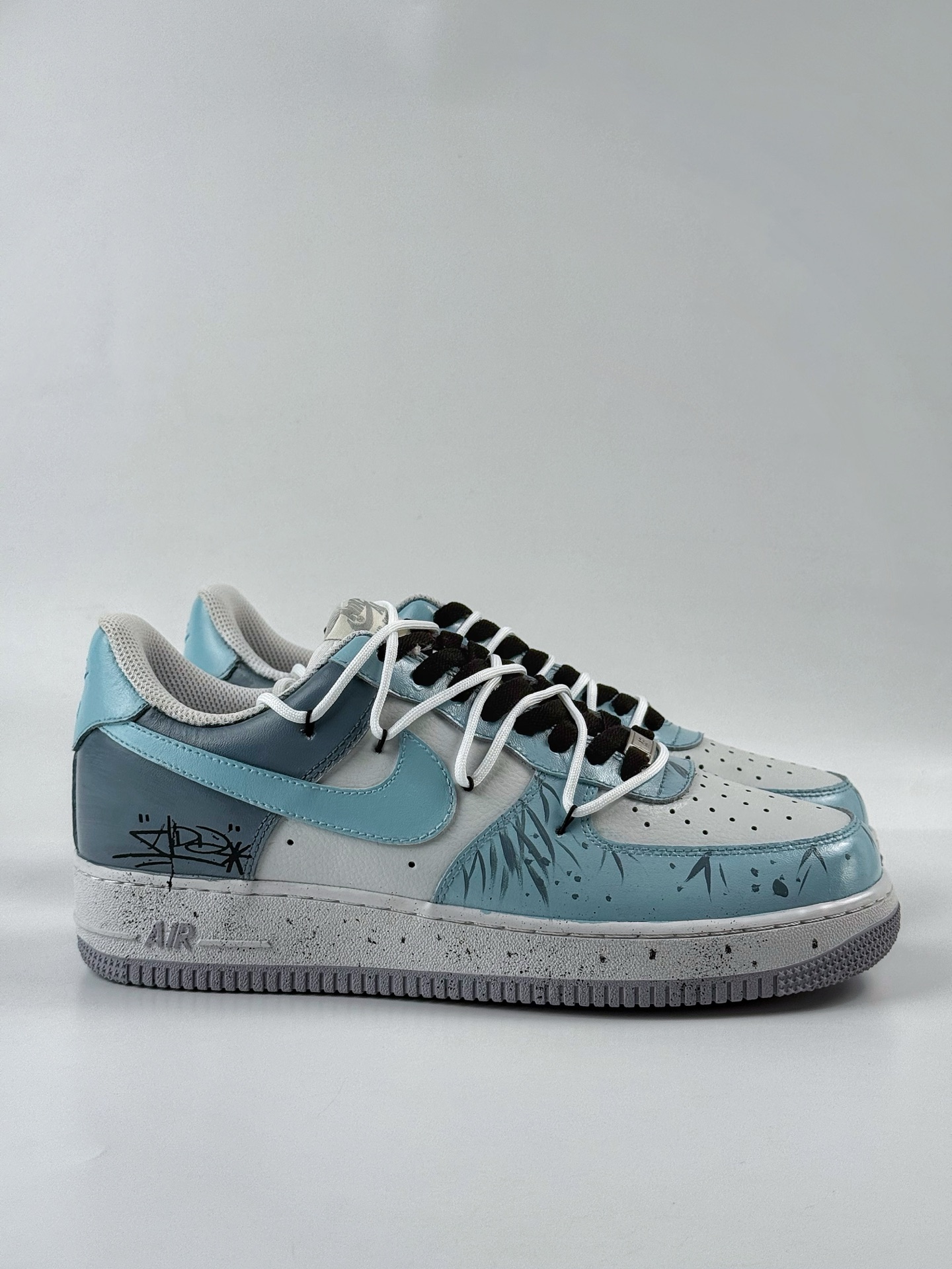 Nike Air Force 1 Low 07 水栽竹 新中式 国风 蓝白绑带 CW1888-006