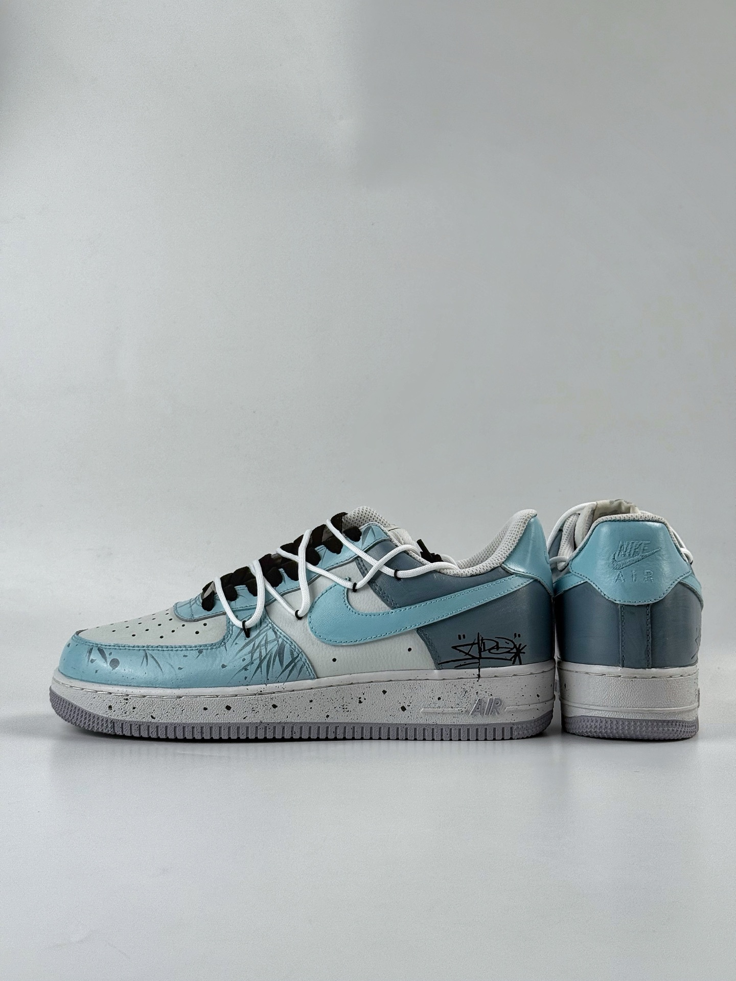 Nike Air Force 1 Low 07 水栽竹 新中式 国风 蓝白绑带 CW1888-006