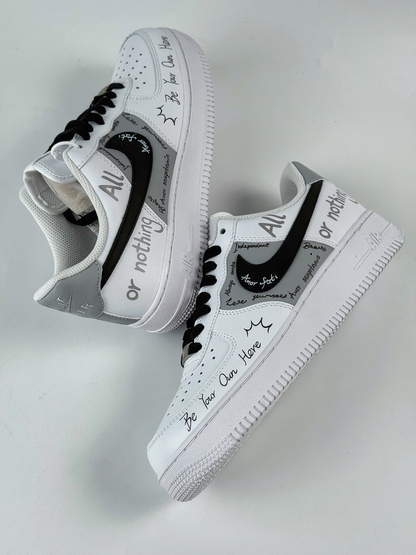 Nike Air Force 1 Low 07 狂想 逐梦 手绘 涂鸦 白黑  ZH0316-087