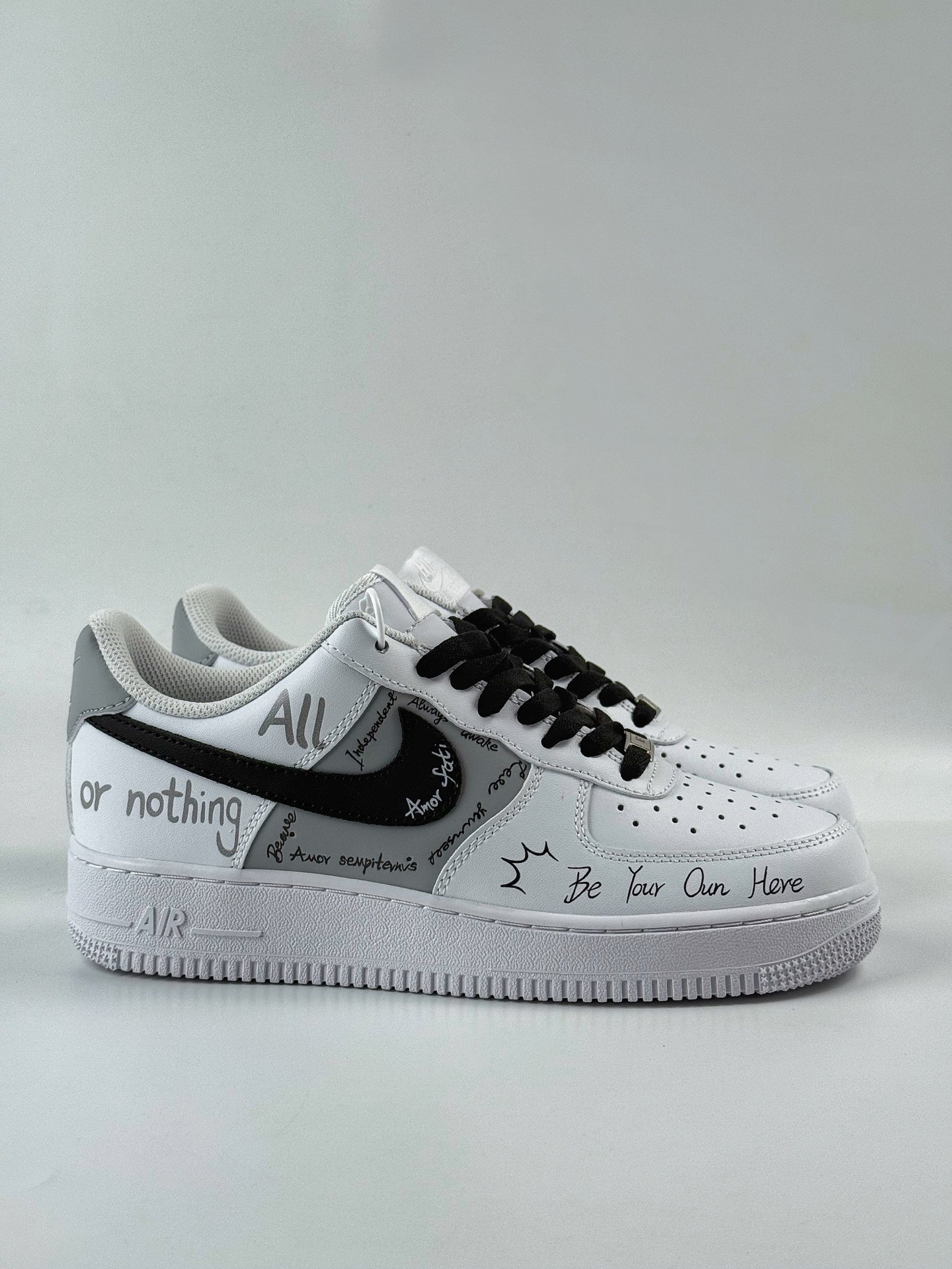 Nike Air Force 1 Low 07 狂想 逐梦 手绘 涂鸦 白黑  ZH0316-087