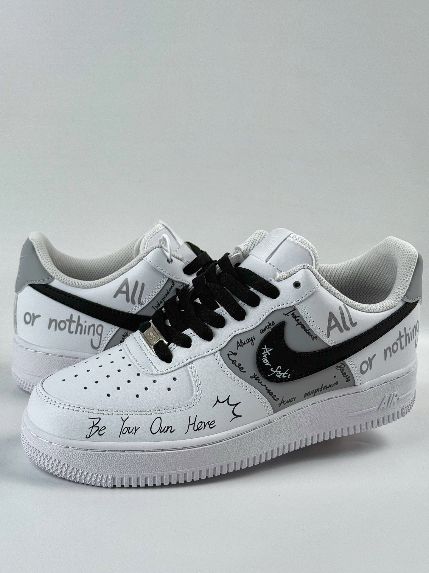 Nike Air Force 1 Low 07 狂想 逐梦 手绘 涂鸦 白黑  ZH0316-087