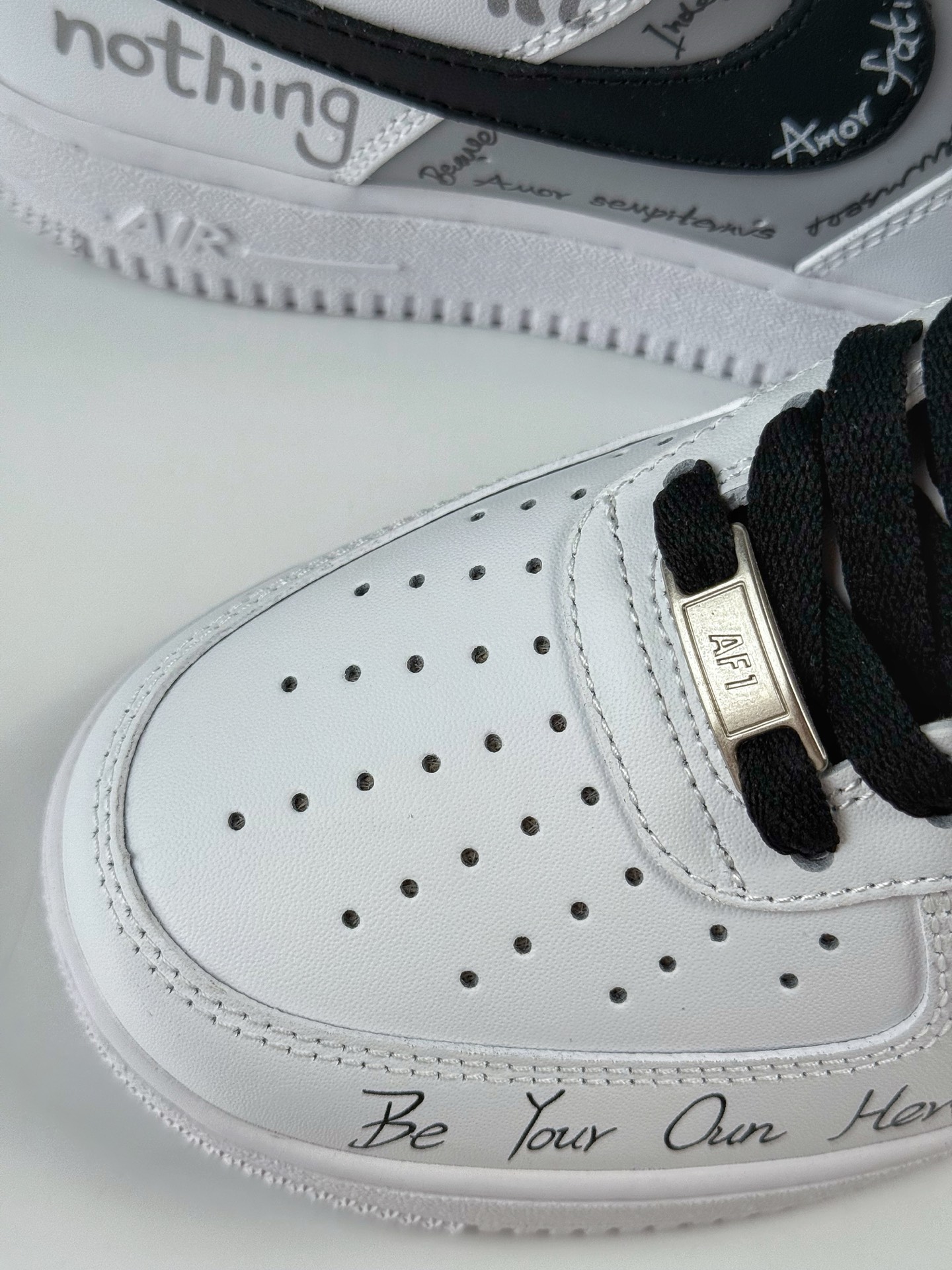 Nike Air Force 1 Low 07 狂想 逐梦 手绘 涂鸦 白黑  ZH0316-087