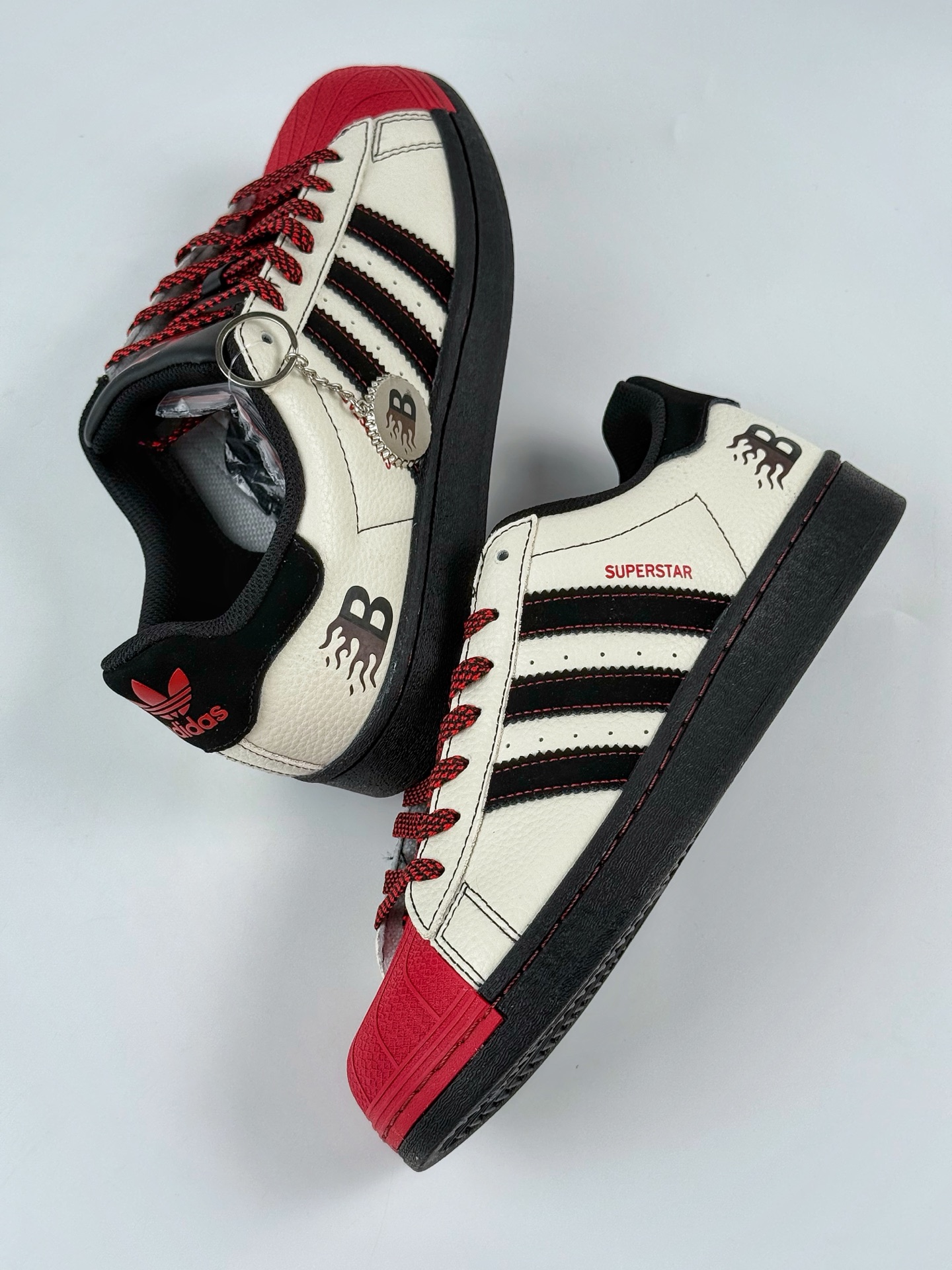 AD Originals Superstar x New Balance 白黑红满天星 AD8021