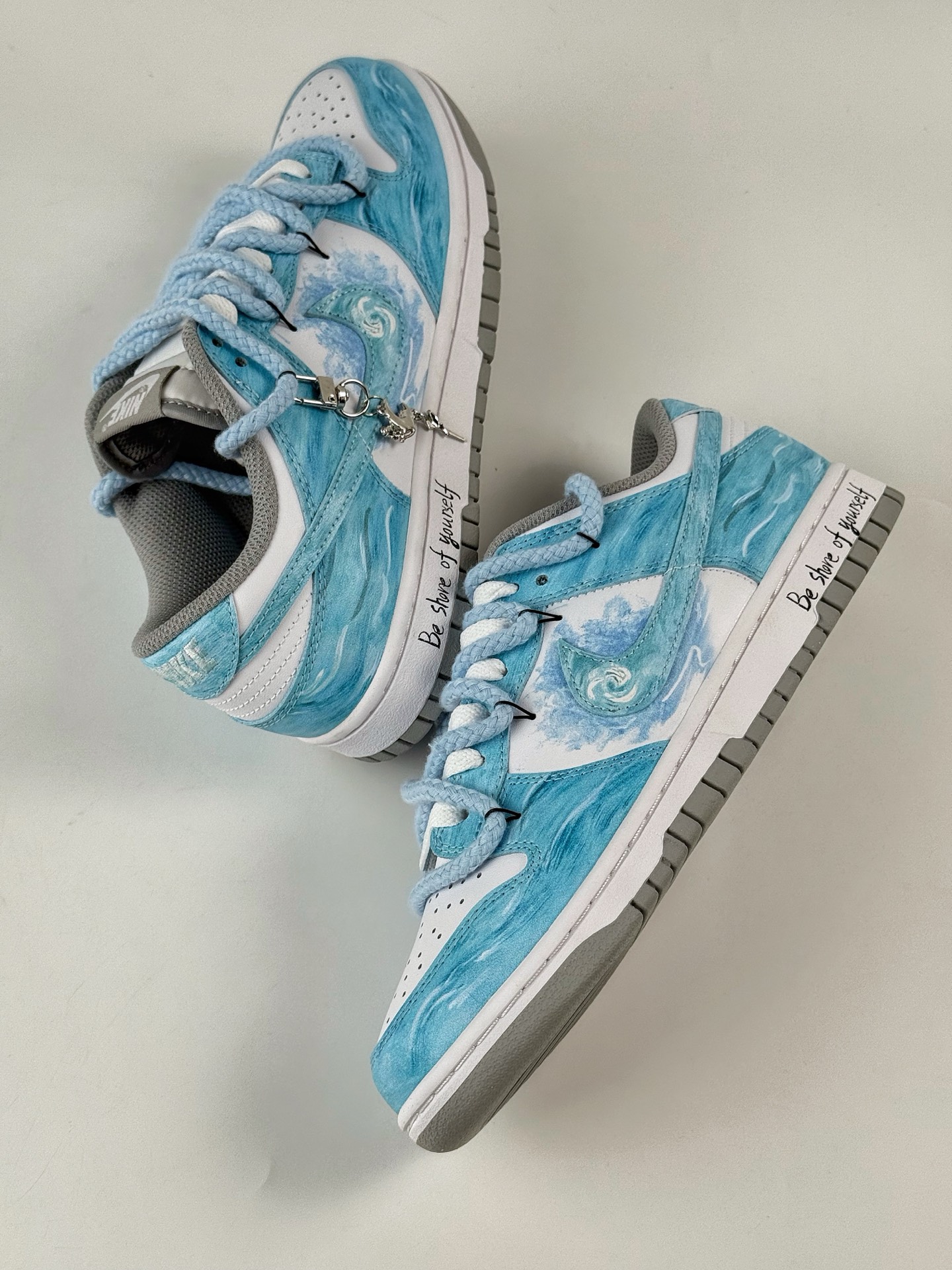 Nike SB Dunk Low 月下碧波行 特殊礼袋 新中式 手绘 晕染 泼墨 HF5441-105