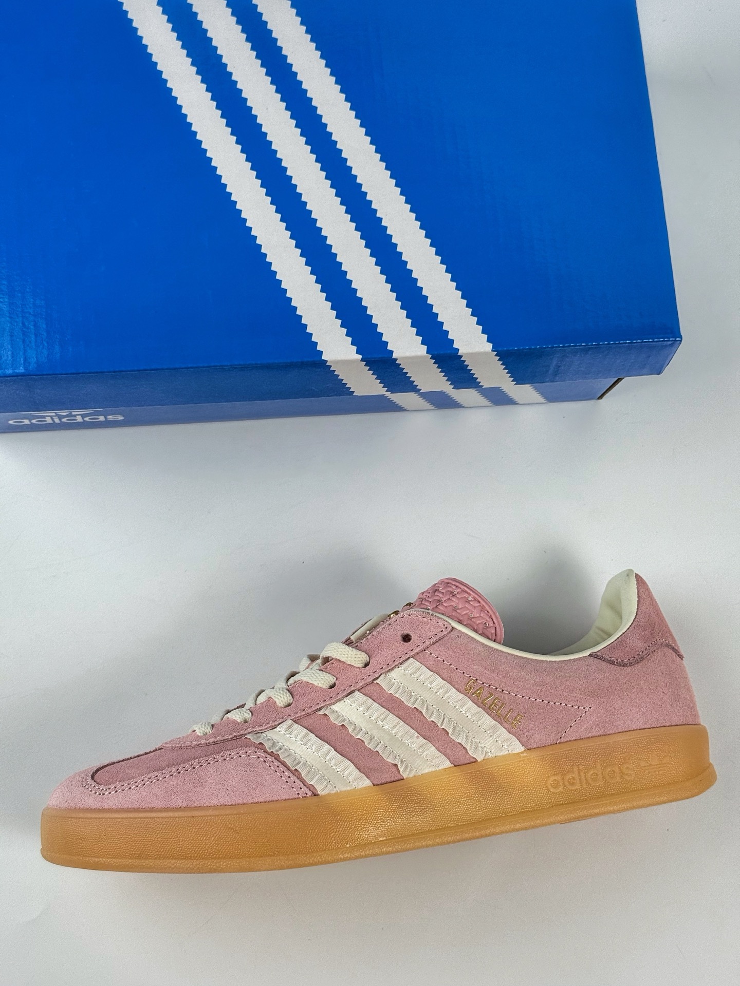 adidoriginals GAZELLE INDOOR 粉白  JS1413
