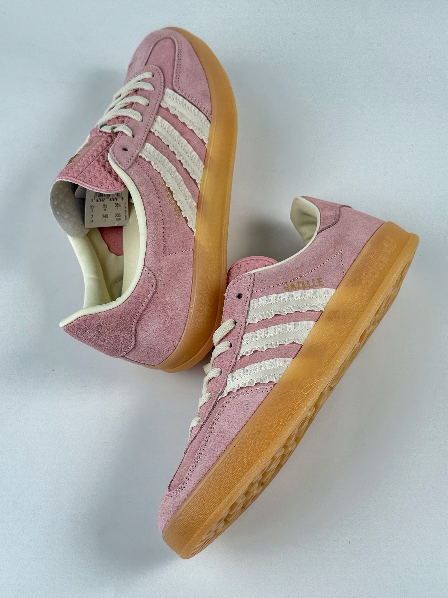 adidoriginals GAZELLE INDOOR 粉白  JS1413