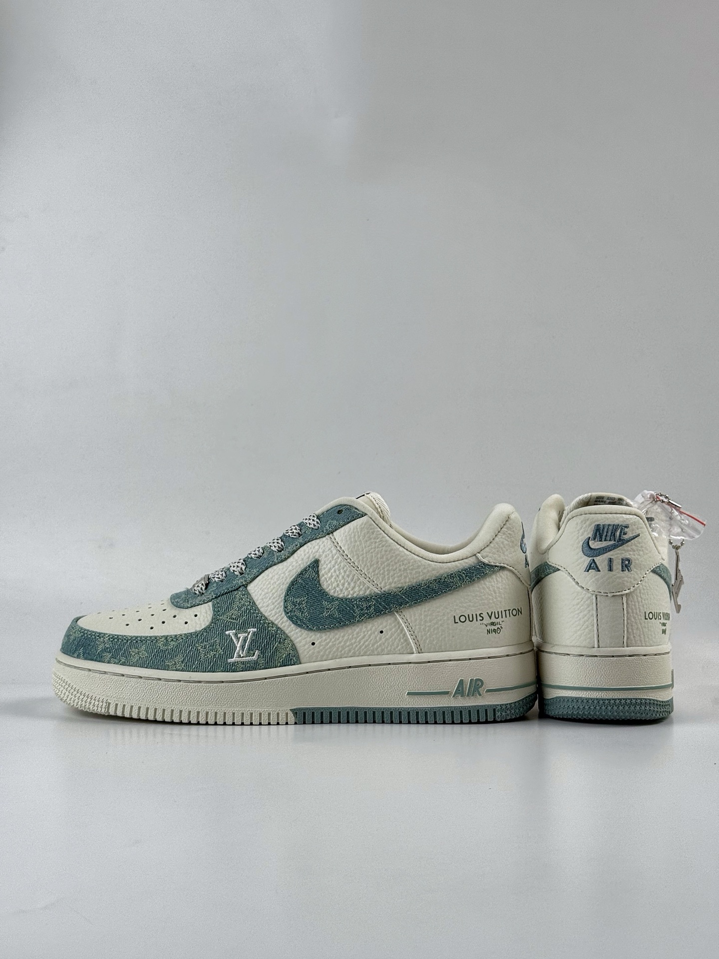 Nike Air Force 1 Low 07 x Louis Vuitton 牛仔蓝白满天星 SC0601-554