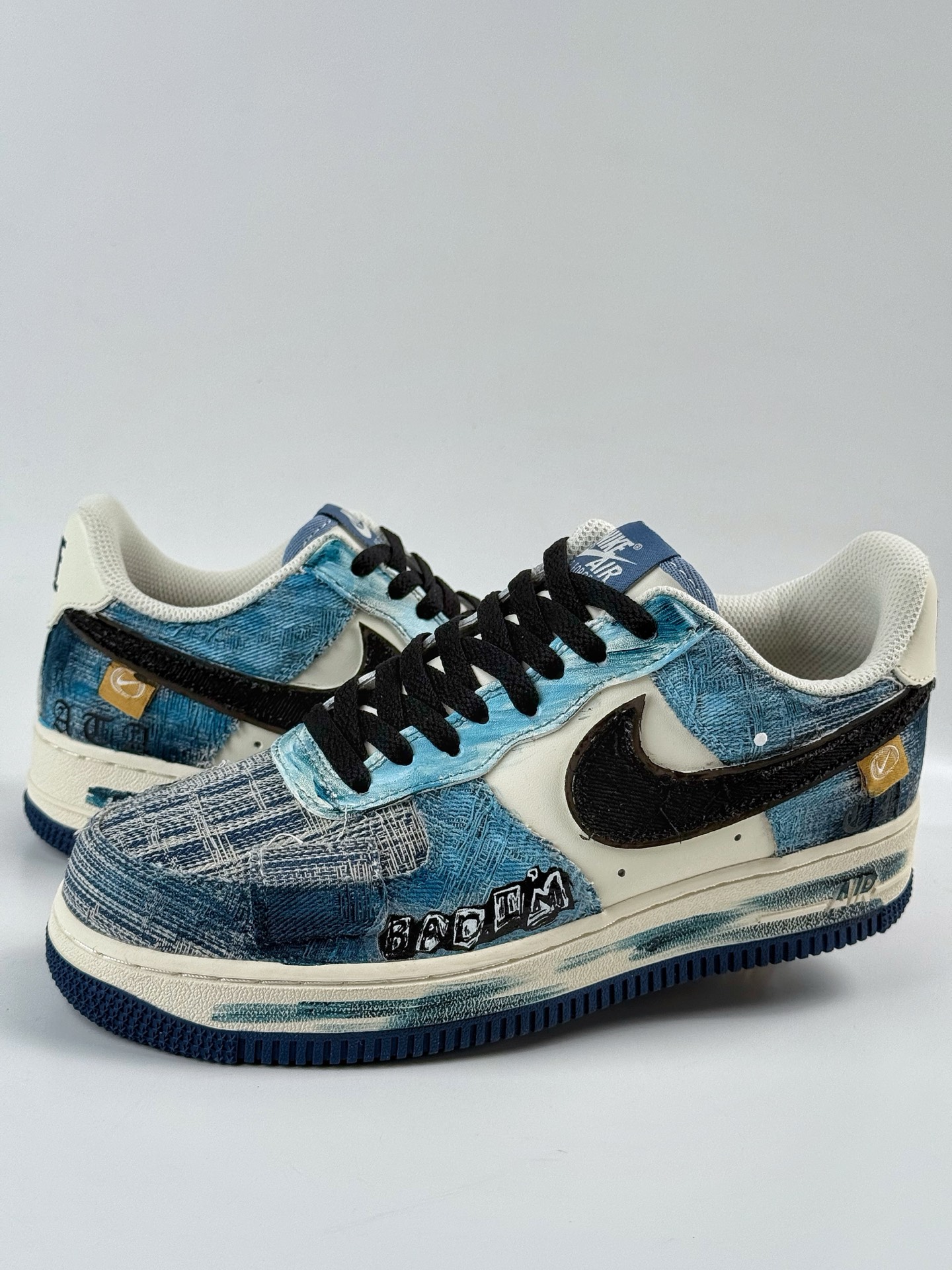 260 Nike Air Force 1 Low 07 蓝白牛仔补丁 FB0607-770