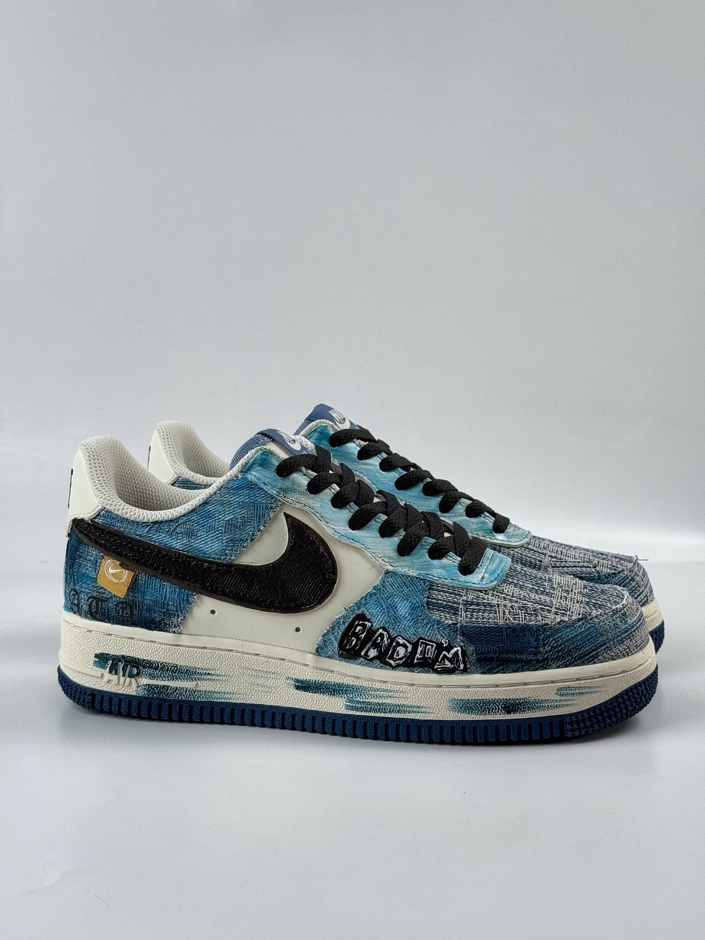 260 Nike Air Force 1 Low 07 蓝白牛仔补丁 FB0607-770