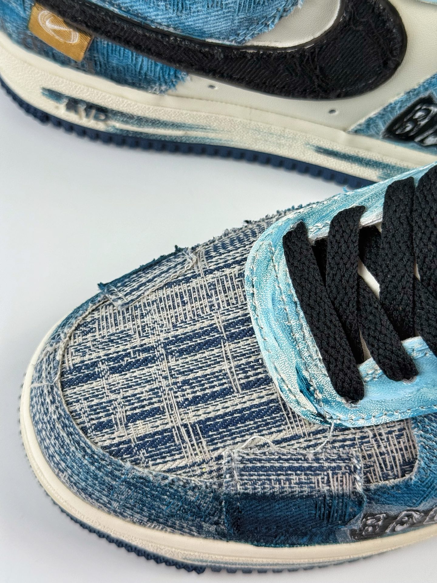260 Nike Air Force 1 Low 07 蓝白牛仔补丁 FB0607-770