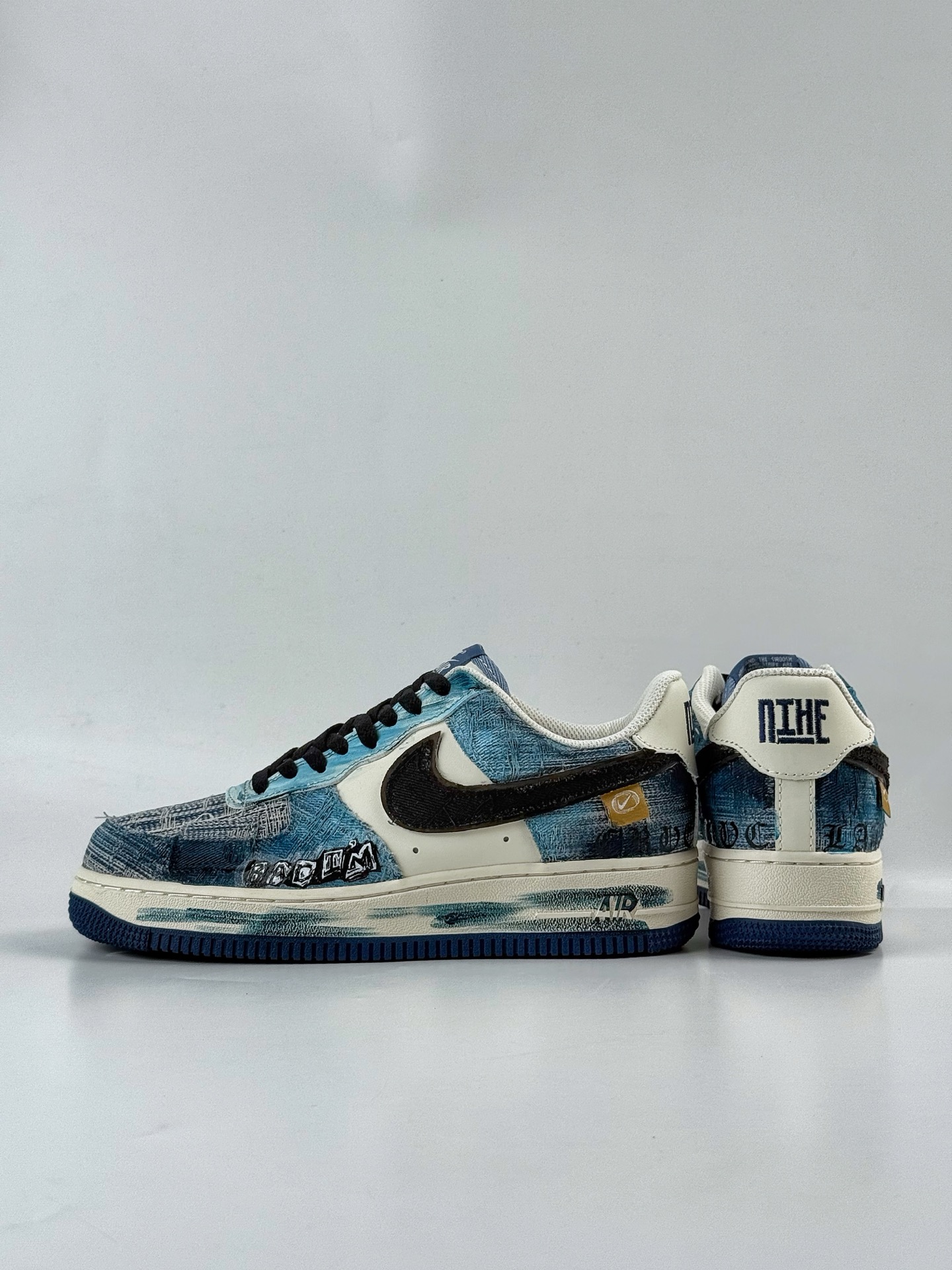 260 Nike Air Force 1 Low 07 蓝白牛仔补丁 FB0607-770