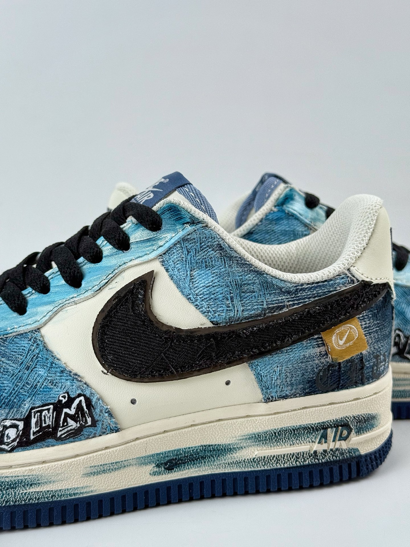 260 Nike Air Force 1 Low 07 蓝白牛仔补丁 FB0607-770