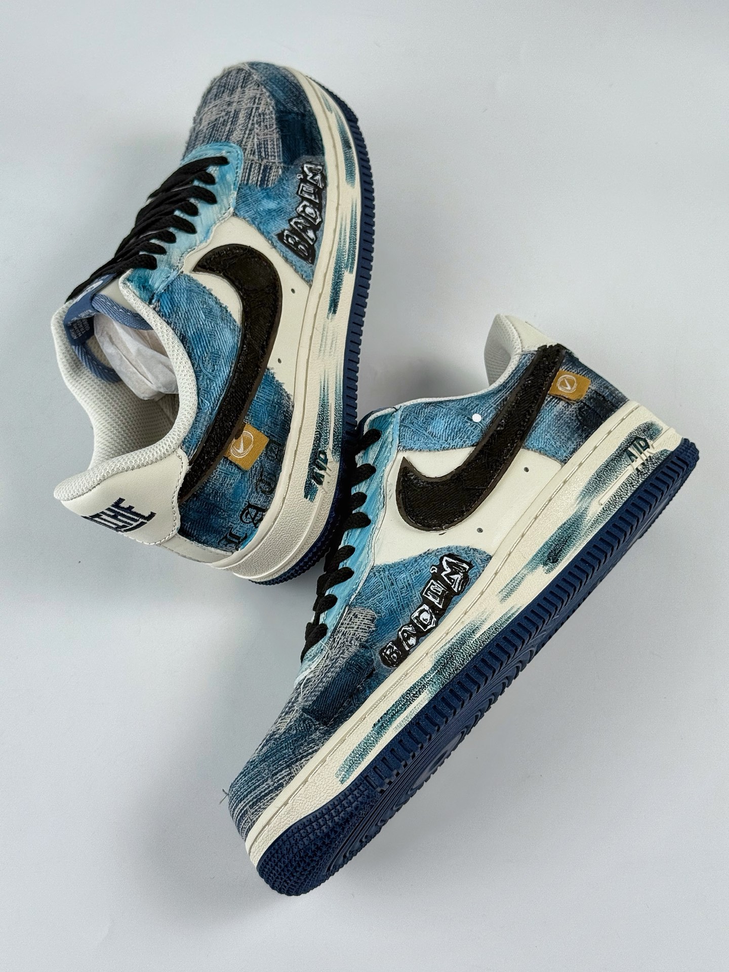 260 Nike Air Force 1 Low 07 蓝白牛仔补丁 FB0607-770