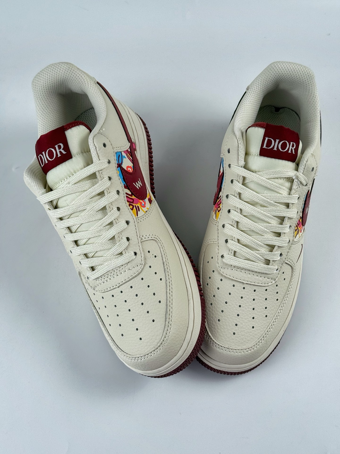 260 Nike Air Force 1 Low 07 x DIOR 白红小勾  HJ3318-002