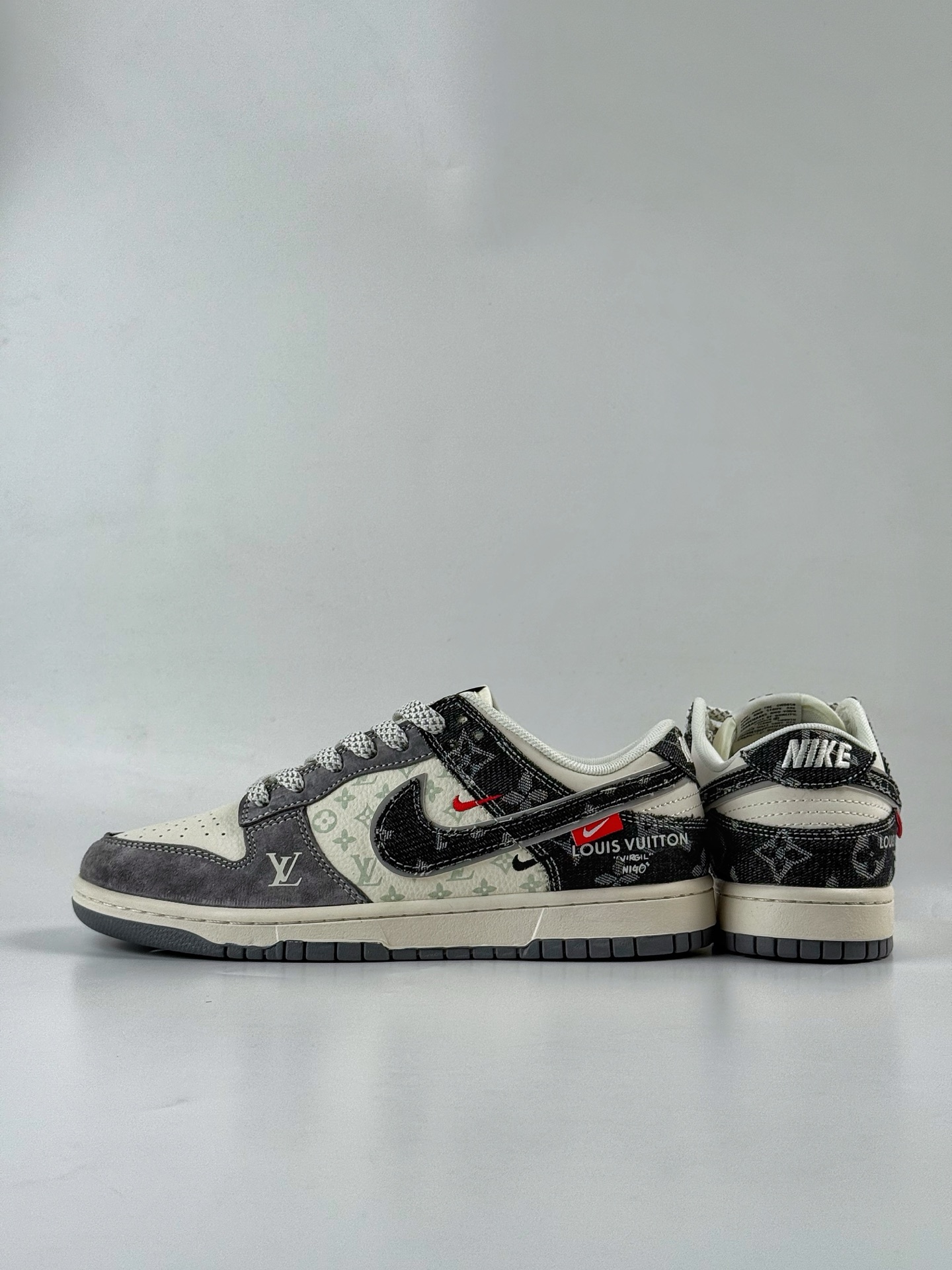 280 Nike SB Dunk Low x Louis Vuitton 灰白黑牛仔双小勾满天星 YX5066-387-Chinese UA Cheap High Quatity Brand Clothes Bags handbags Sneakers wholesale wholesaler seller from China Factory suppliers Fashion Clothing Shoes best Quality Beautiful Price 280 Nike SB Dunk Low x Louis Vuitton 灰白黑牛仔双小勾满天星 YX5066-387