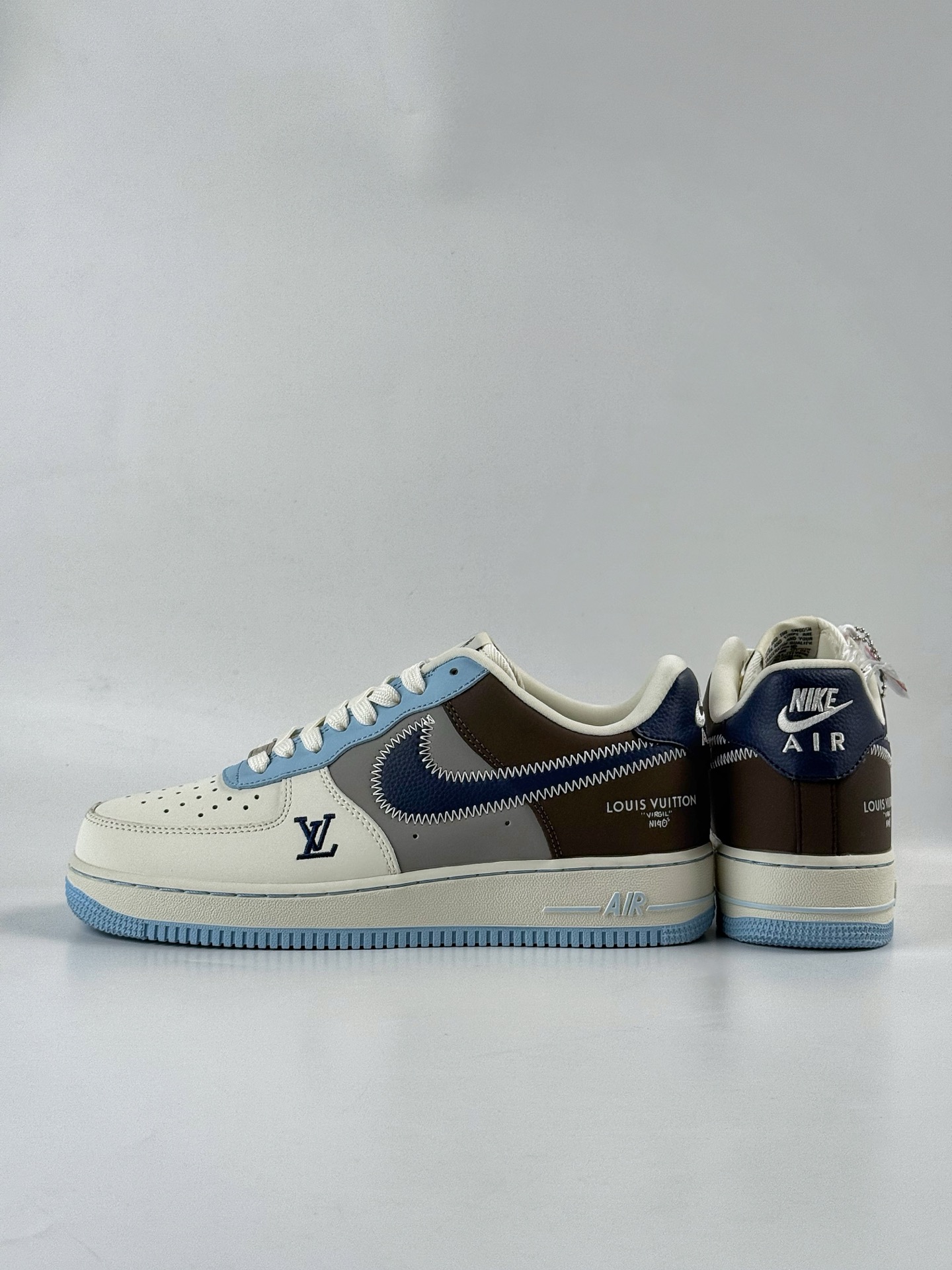 260 Nike Air Force 1 Low 07 x Louis Vuitton 彩色拼接  SC0601-560