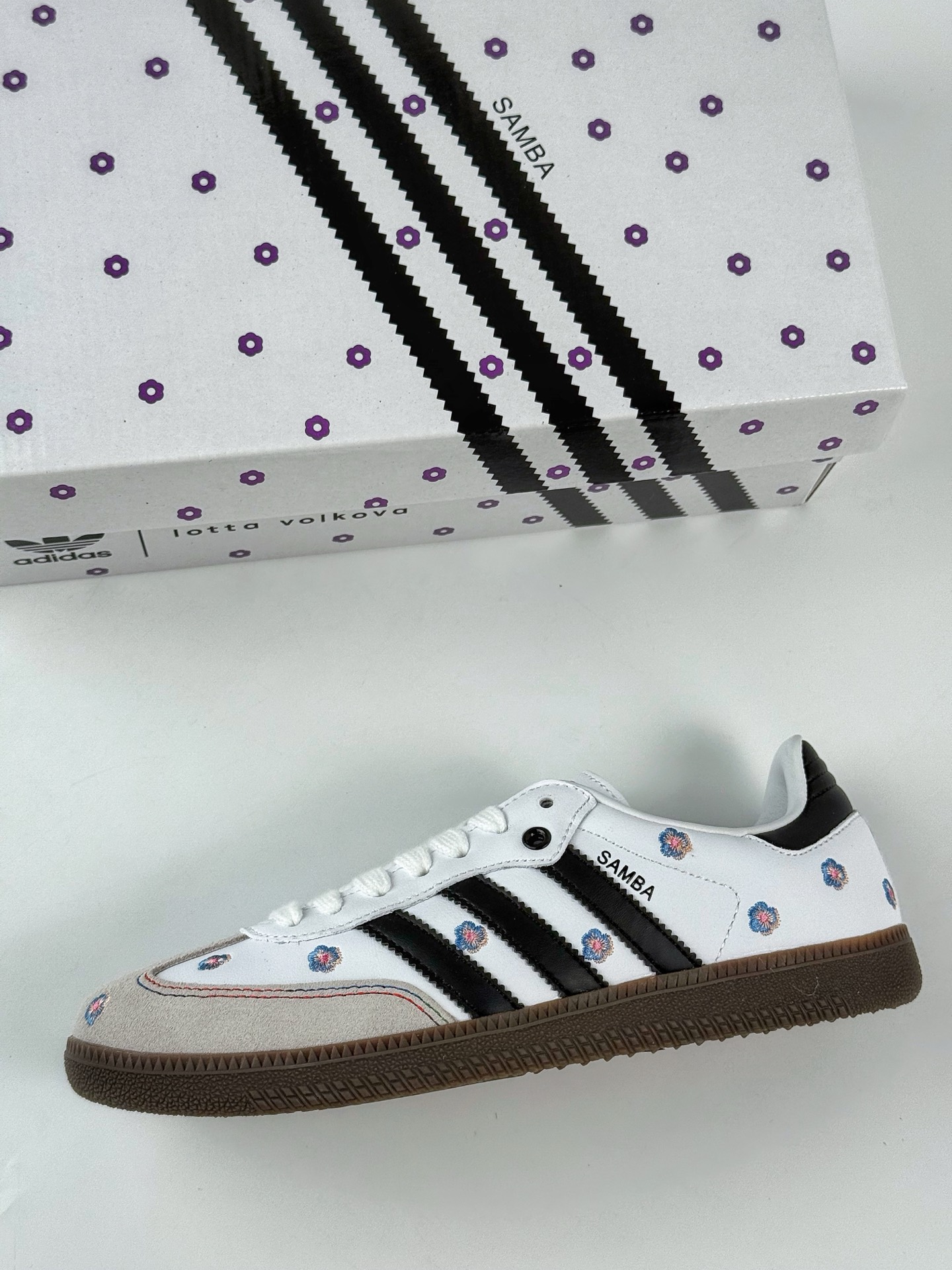 160 adidoriginals Samba OG 灰白小花  IF4392