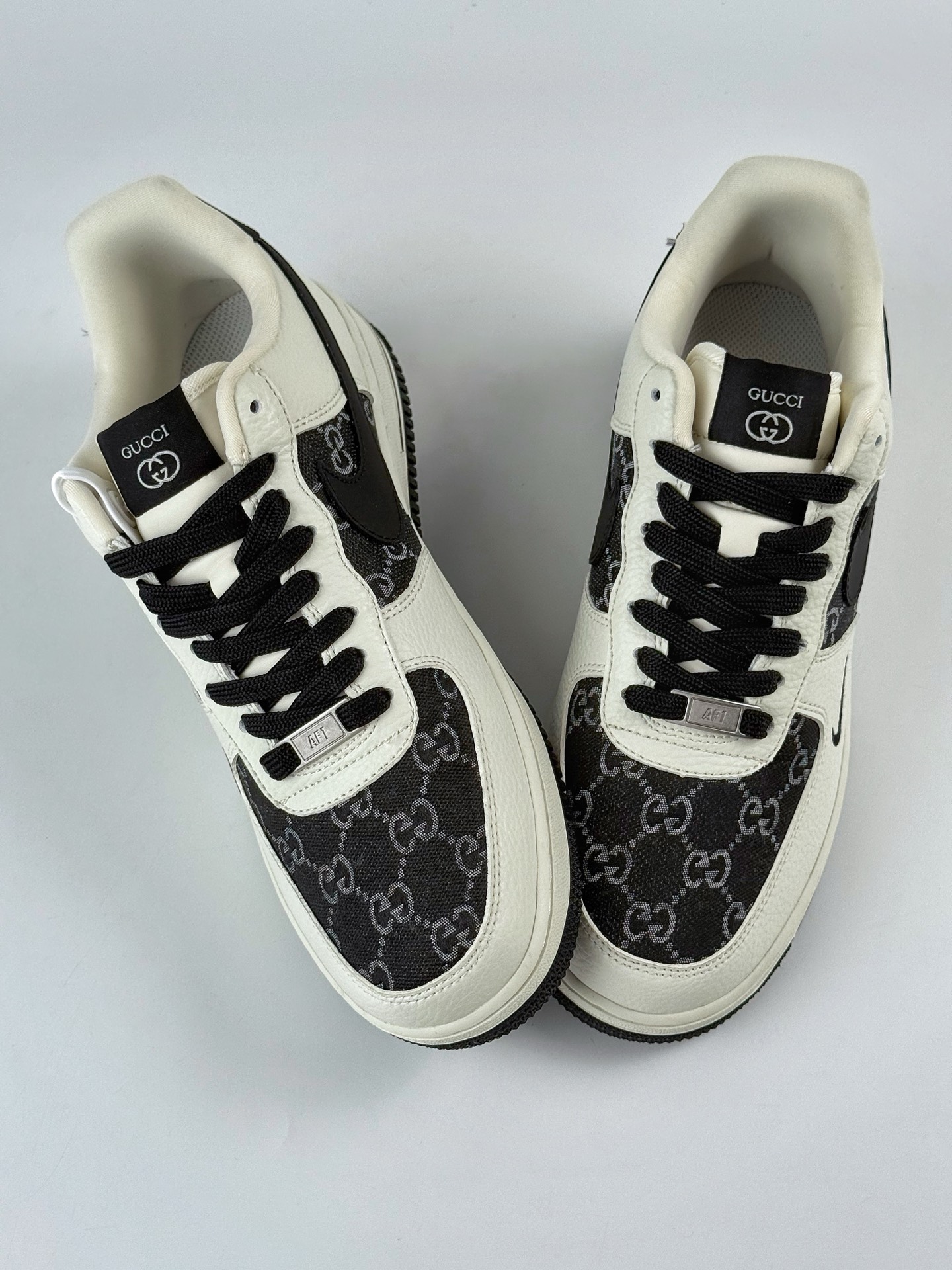 260 Nike Air Force 1 Low 07 x GUCCI 白黑小勾  SC0601-571